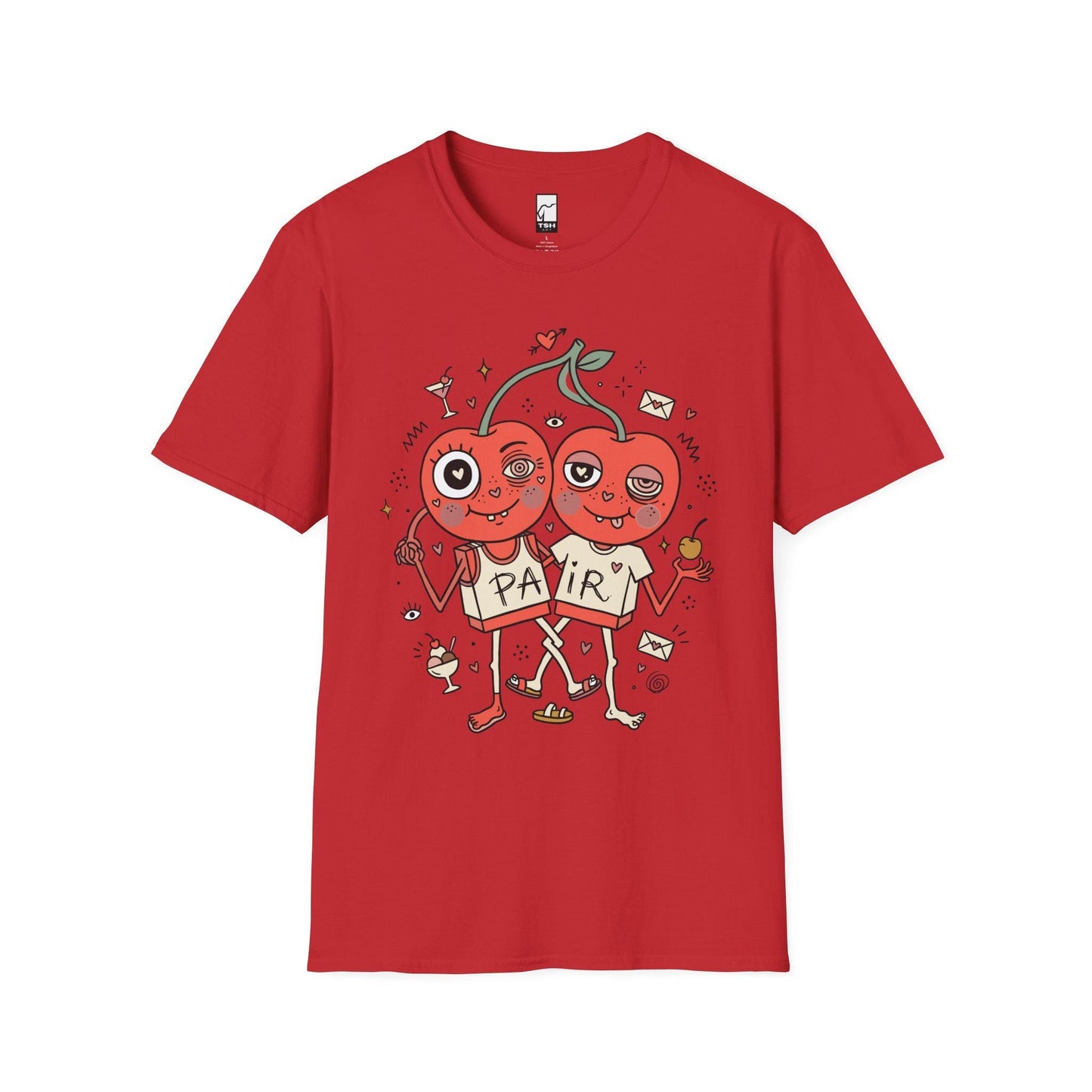 Cherry Shirt | Couple Matching Tee | Cute Fruit T Shirt | Valentine Graphic Tee | Anniversary Shirt | Couple Lover Gift
