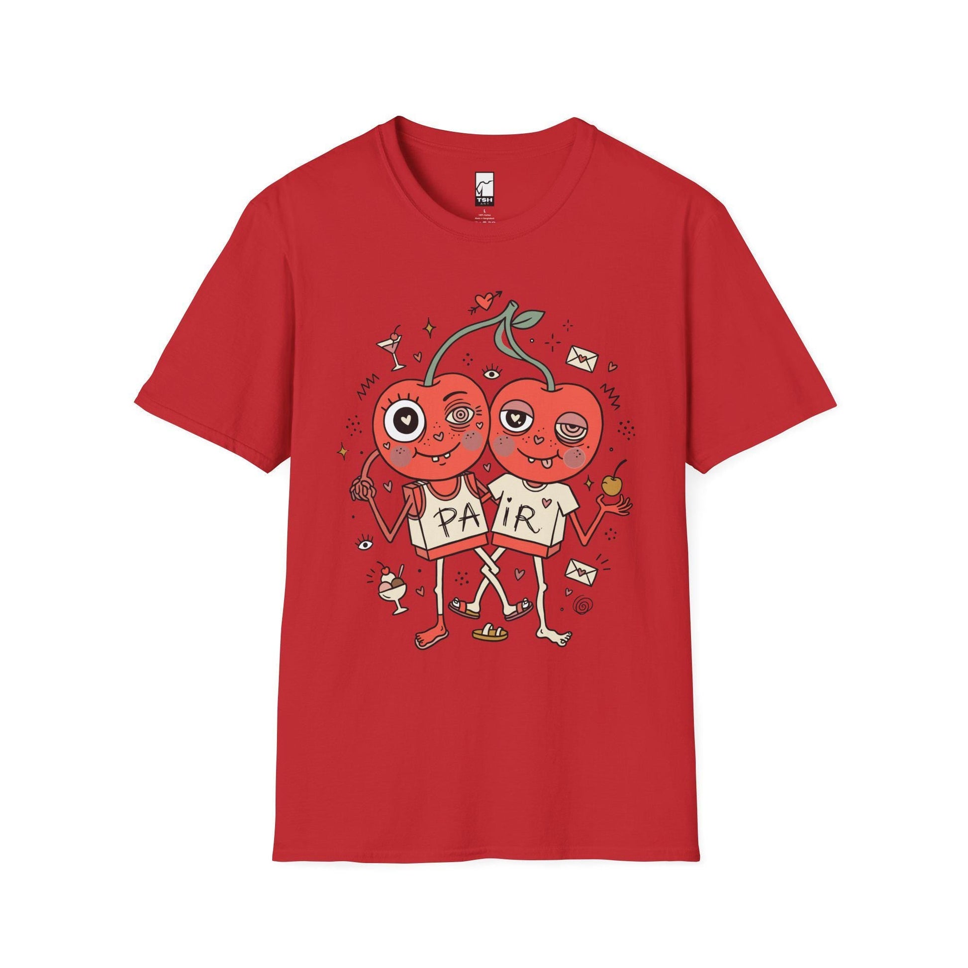 Cherry Shirt | Couple Matching Tee | Cute Fruit T Shirt | Valentine Graphic Tee | Anniversary Shirt | Couple Lover Gift