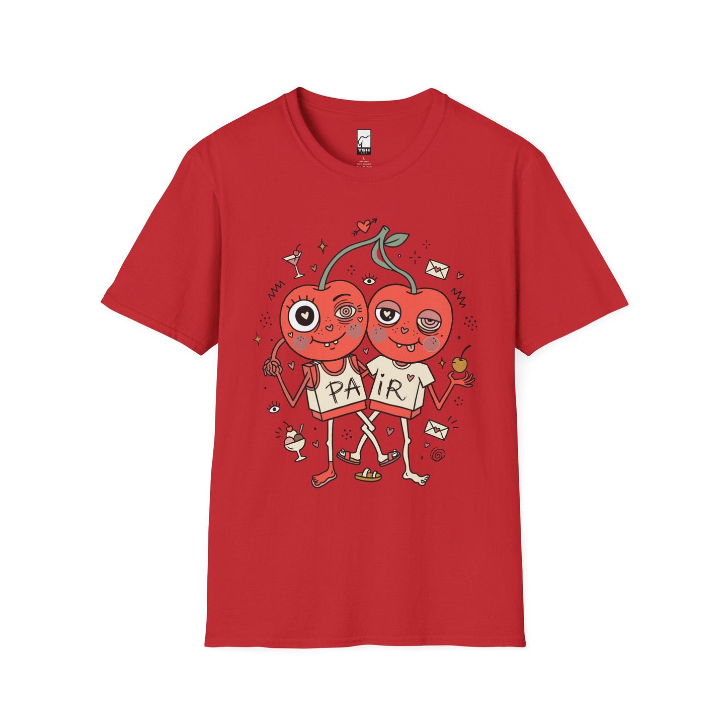 Cherry Shirt | Couple Matching Tee | Cute Fruit T Shirt | Valentine Graphic Tee | Anniversary Shirt | Couple Lover Gift