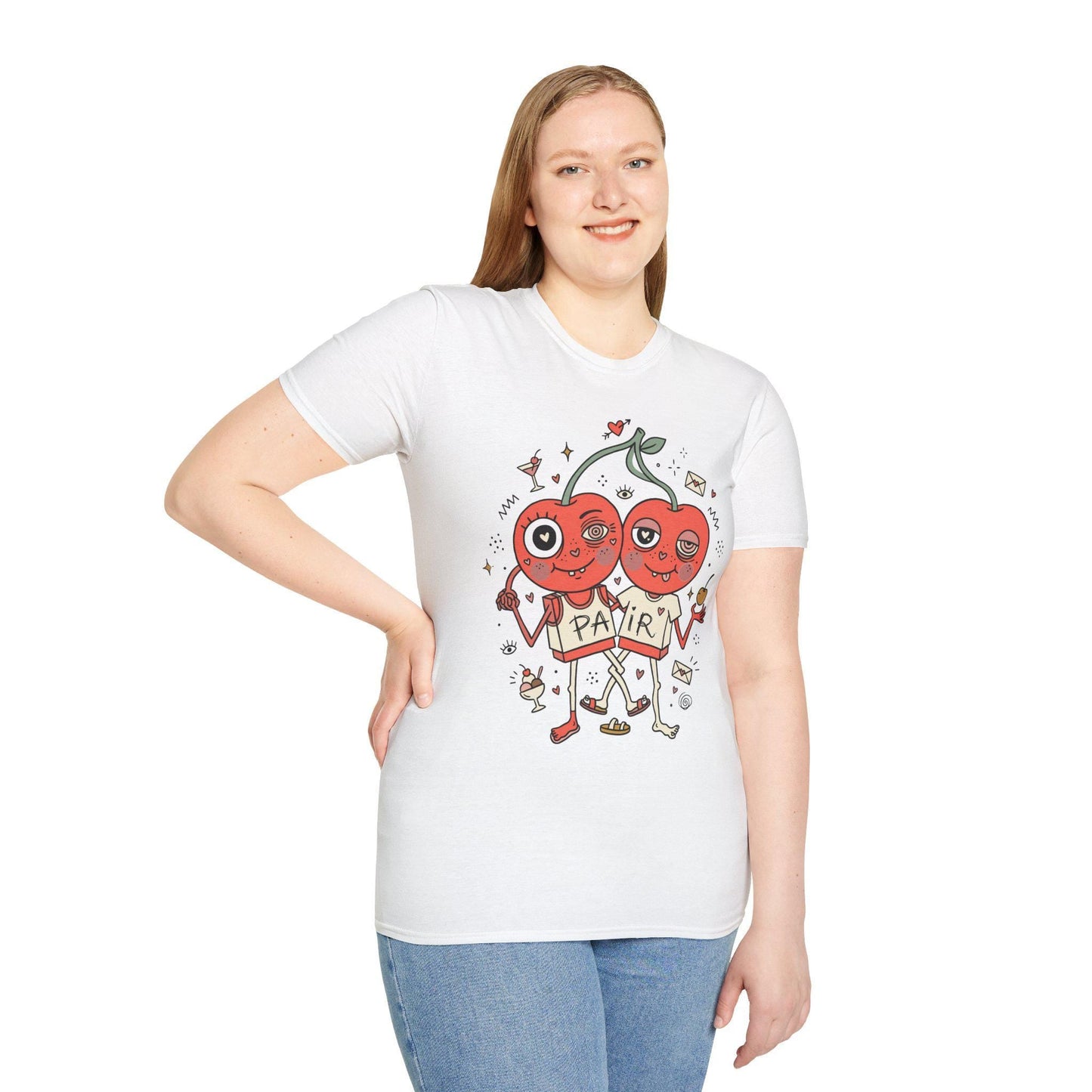 Cherry Shirt | Couple Matching Tee | Cute Fruit T Shirt | Valentine Graphic Tee | Anniversary Shirt | Couple Lover Gift
