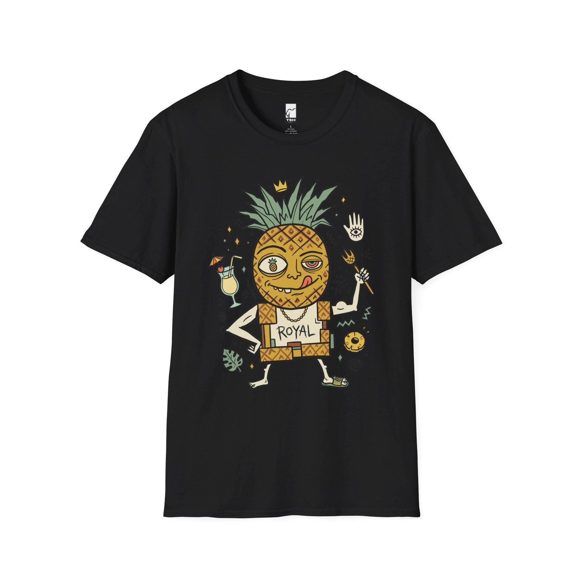 Pineapple Shirt | Tropical King Tee | Funny Hawaiian T Shirt | Tiki Graphic Tee | Summer Vibes Shirt | Fruit Lover Gift