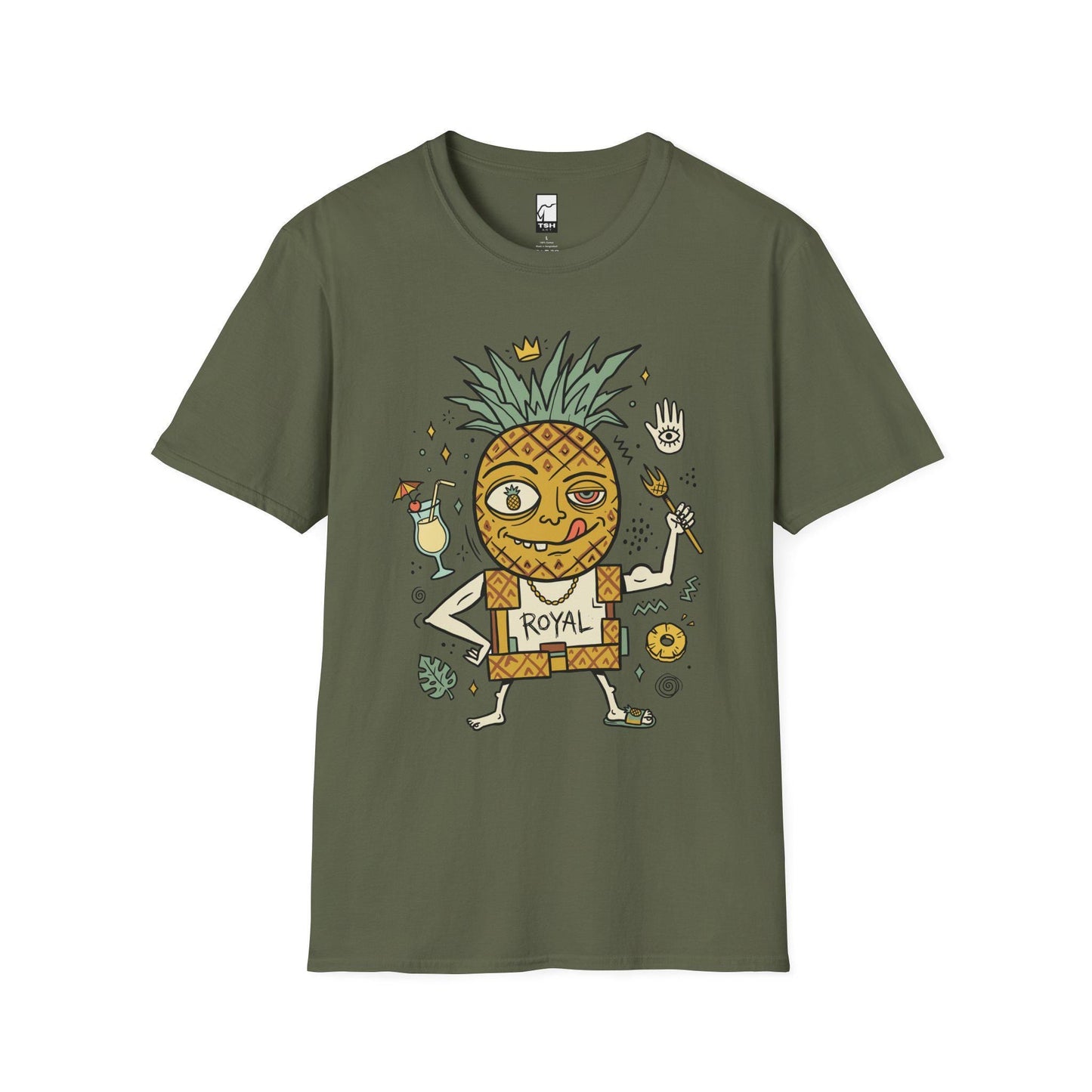 Pineapple Shirt | Tropical King Tee | Funny Hawaiian T Shirt | Tiki Graphic Tee | Summer Vibes Shirt | Fruit Lover Gift