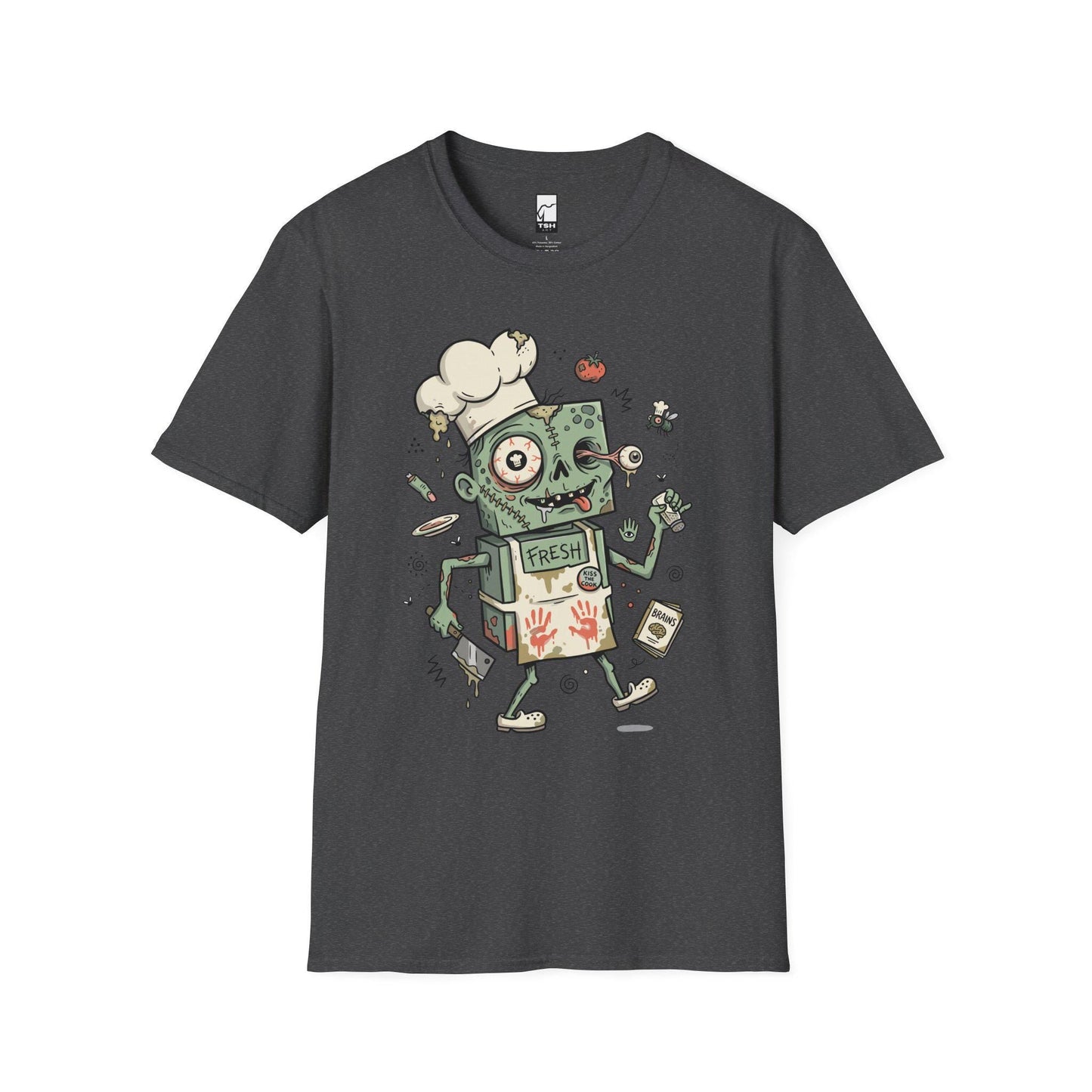 Zombie Chef T-Shirt | Funny Horror Cooking Shirt | Halloween Graphic Tee | Spooky Foodie Shirt | Zombie Cook Tee | Unisex Halloween Gift