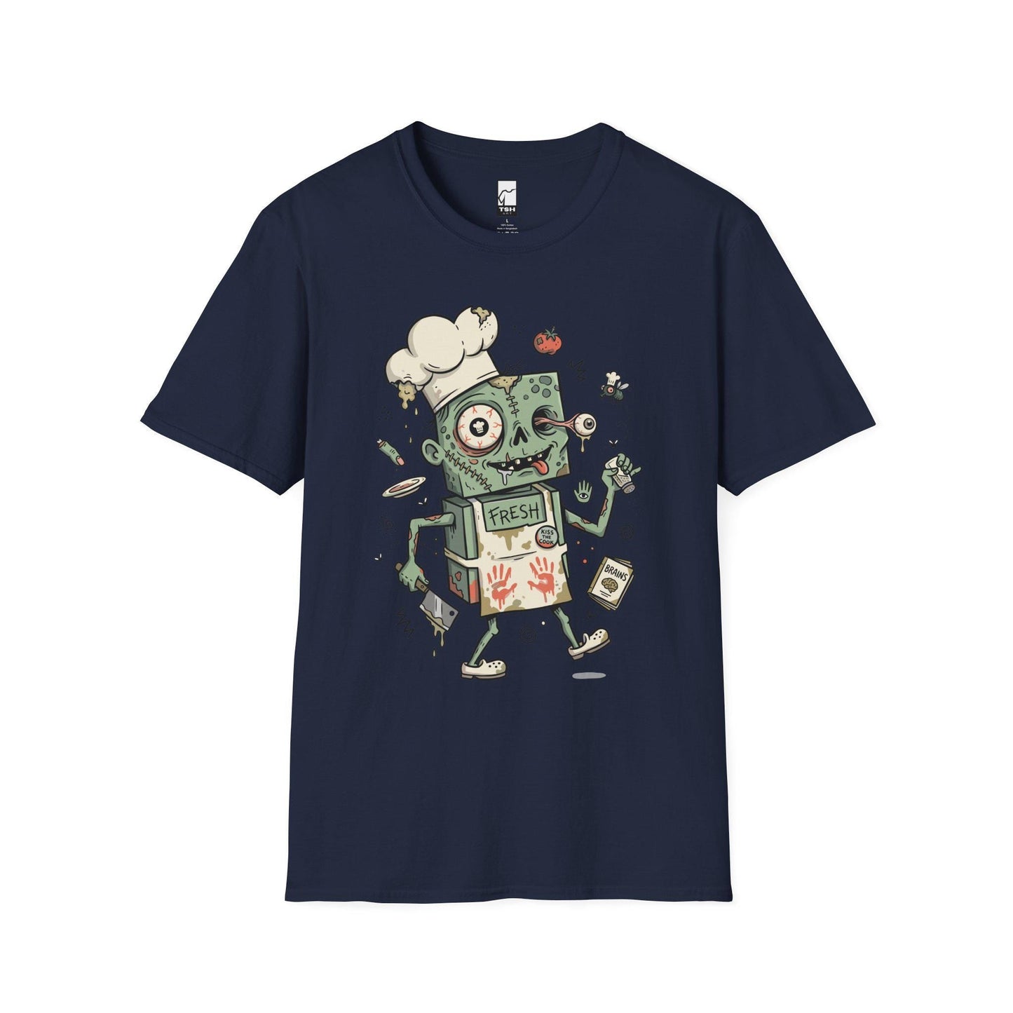 Zombie Chef T-Shirt | Funny Horror Cooking Shirt | Halloween Graphic Tee | Spooky Foodie Shirt | Zombie Cook Tee | Unisex Halloween Gift