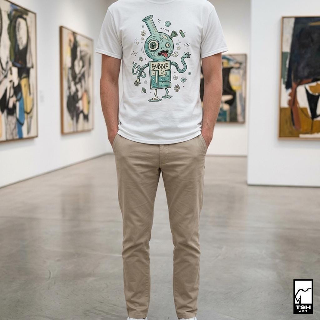 Stoner Shirt | Bubble 420 Tee | Funny Stoner T Shirt | Trippy Smoke Graphic Tee | High Vibes Shirt | Stoner Lover Gift