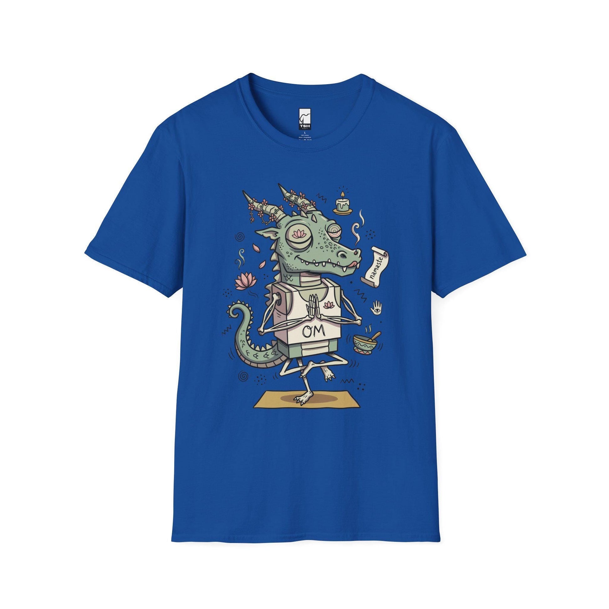 Yoga Dragon Shirt | Funny Yoga T Shirt | OM Namaste Graphic Tee | Dragon Meditation Shirt | Zen Yoga Shirt | Unisex Spiritual Gift