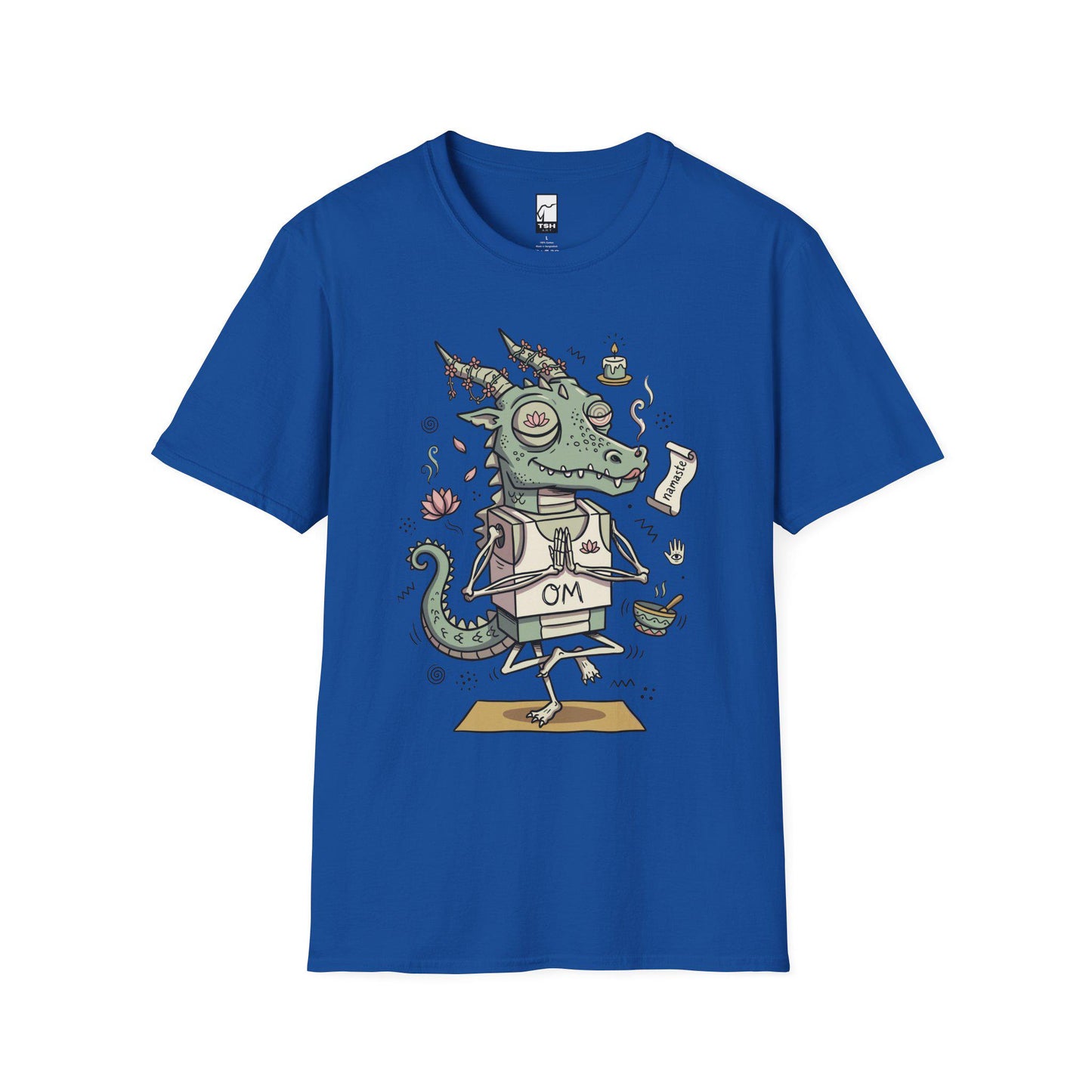 Yoga Dragon Shirt | Funny Yoga T Shirt | OM Namaste Graphic Tee | Dragon Meditation Shirt | Zen Yoga Shirt | Unisex Spiritual Gift