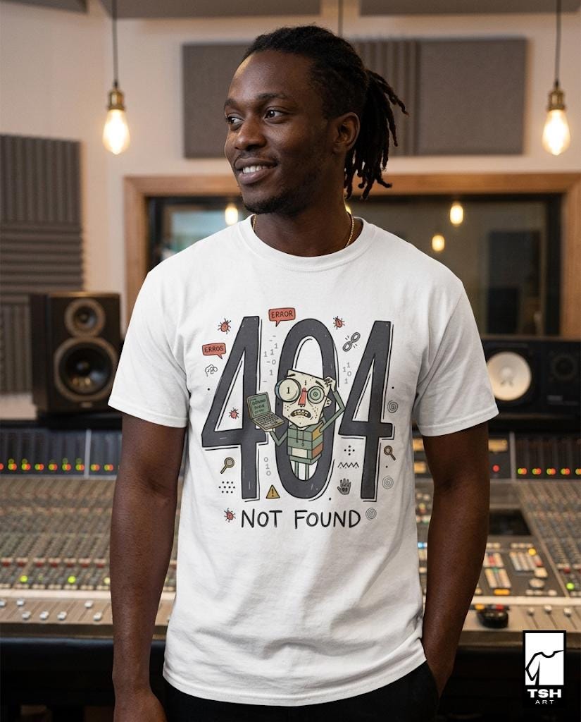 404 Not Found Shirt | Funny Programmer Tee | Developer Error T Shirt | Coding Humor Graphic Tee | Software Engineer Shirt | Coder Gift