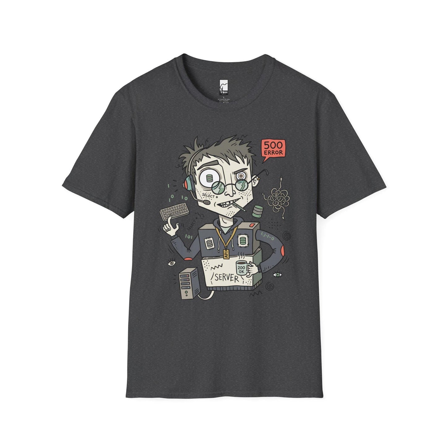 Backend Dev Shirt | Funny Server Tee | API SQL T Shirt | Programmer Error Graphic Tee | Software Engineer Shirt | Coder Gift