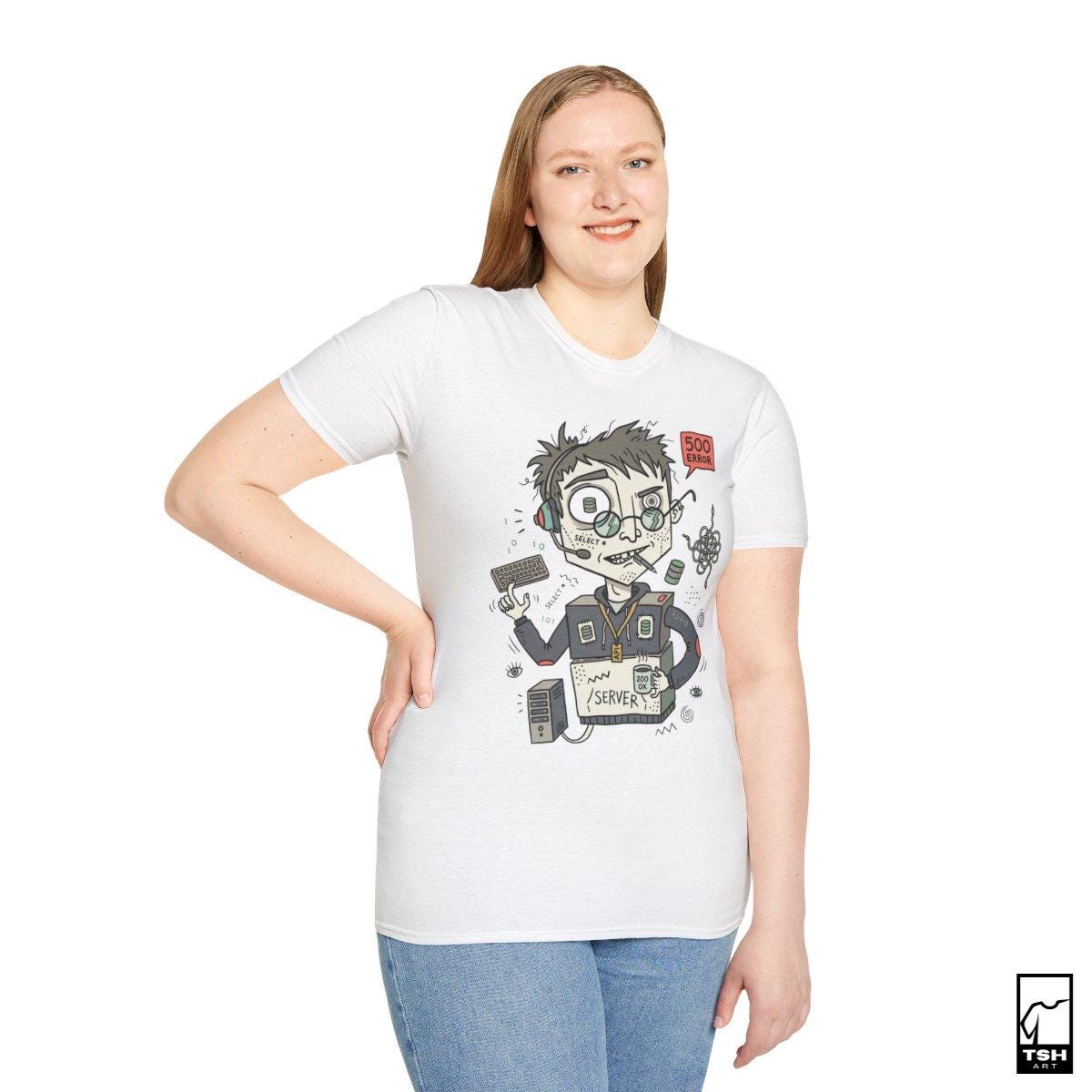 Backend Dev Shirt | Funny Server Tee | API SQL T Shirt | Programmer Error Graphic Tee | Software Engineer Shirt | Coder Gift