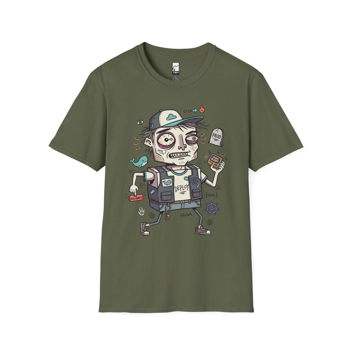 DevOps Shirt | Funny Sysadmin Tee | CI CD T Shirt | Kubernetes Graphic Tee | Software Engineer Shirt | Coder Gift