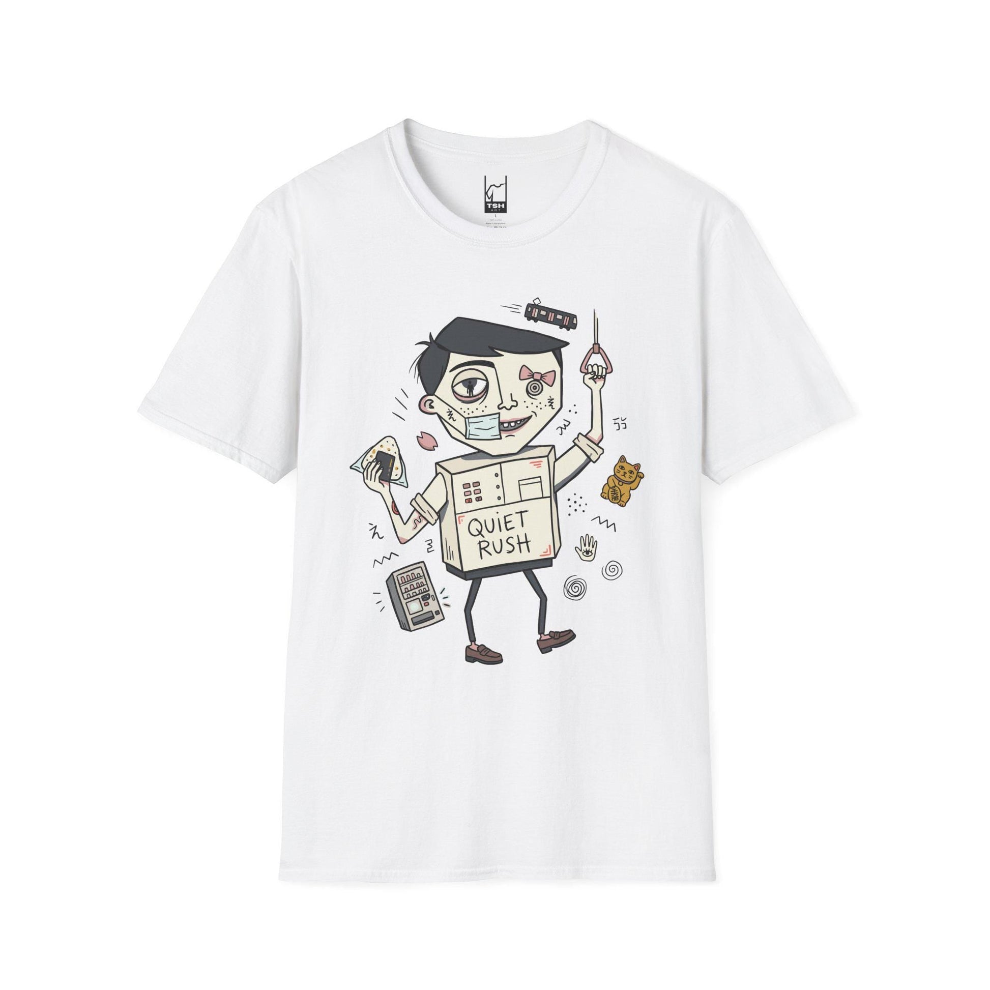 Tokyo Shirt | Urbancore Japan Tee | Japanese Aesthetic T Shirt | Lucky Cat Graphic Tee | Quiet Rush Shirt | Japan Lover Gift