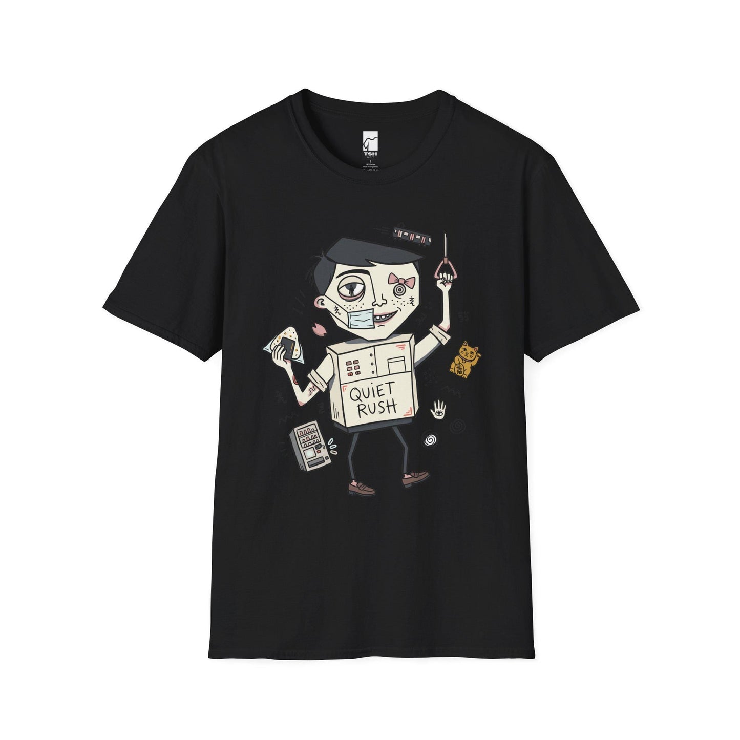 Tokyo Shirt | Urbancore Japan Tee | Japanese Aesthetic T Shirt | Lucky Cat Graphic Tee | Quiet Rush Shirt | Japan Lover Gift