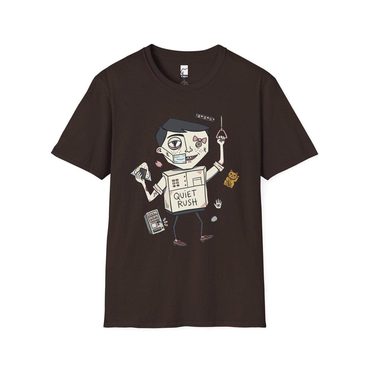 Tokyo Shirt | Urbancore Japan Tee | Japanese Aesthetic T Shirt | Lucky Cat Graphic Tee | Quiet Rush Shirt | Japan Lover Gift