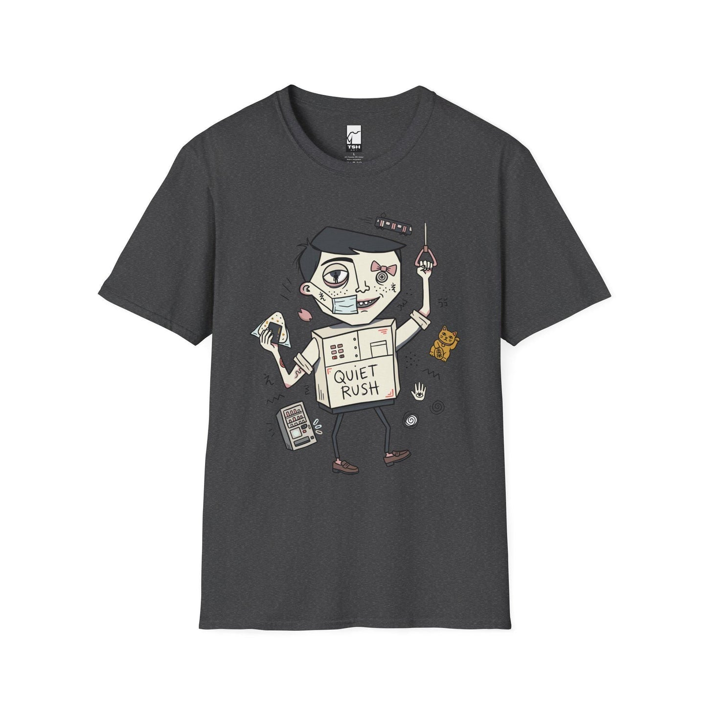 Tokyo Shirt | Urbancore Japan Tee | Japanese Aesthetic T Shirt | Lucky Cat Graphic Tee | Quiet Rush Shirt | Japan Lover Gift