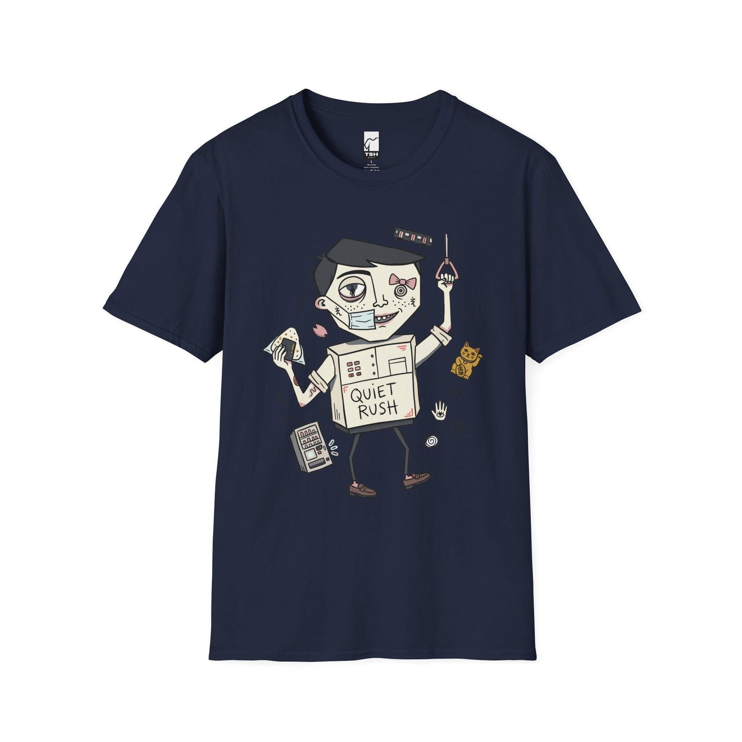 Tokyo Shirt | Urbancore Japan Tee | Japanese Aesthetic T Shirt | Lucky Cat Graphic Tee | Quiet Rush Shirt | Japan Lover Gift
