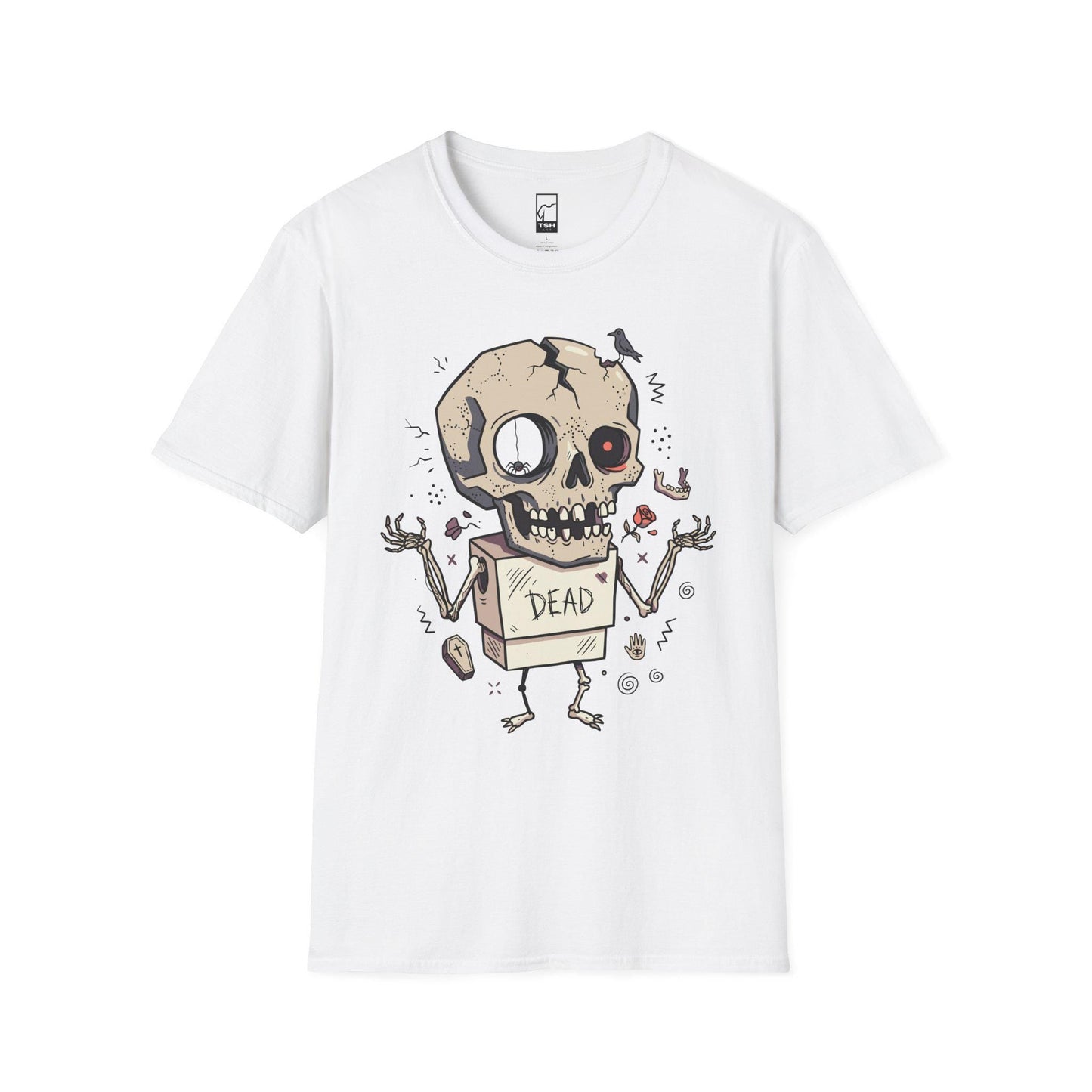 Dead Skull T-Shirt | Funny Halloween Shirt | Gothic Skull Graphic Tee | Spooky Cute Goth Shirt | Horror Lover Gift | Unisex Halloween Tee