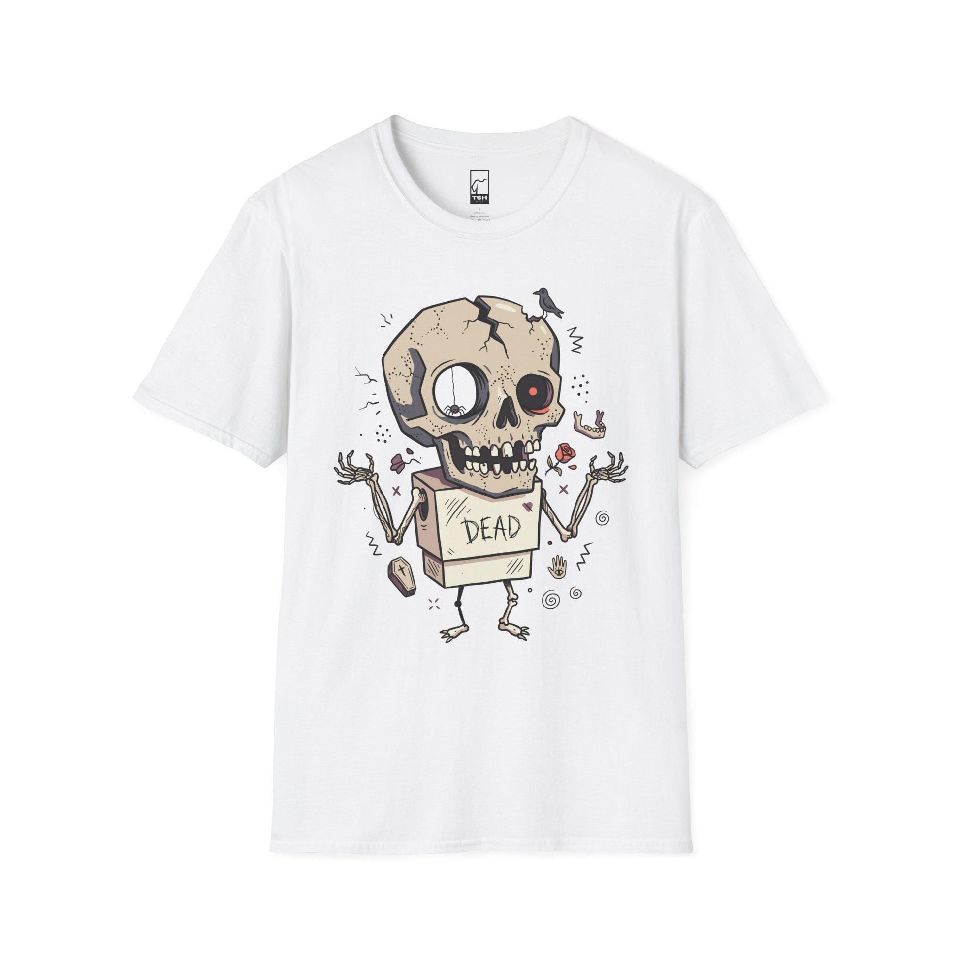 Dead Skull T-Shirt | Funny Halloween Shirt | Gothic Skull Graphic Tee | Spooky Cute Goth Shirt | Horror Lover Gift | Unisex Halloween Tee