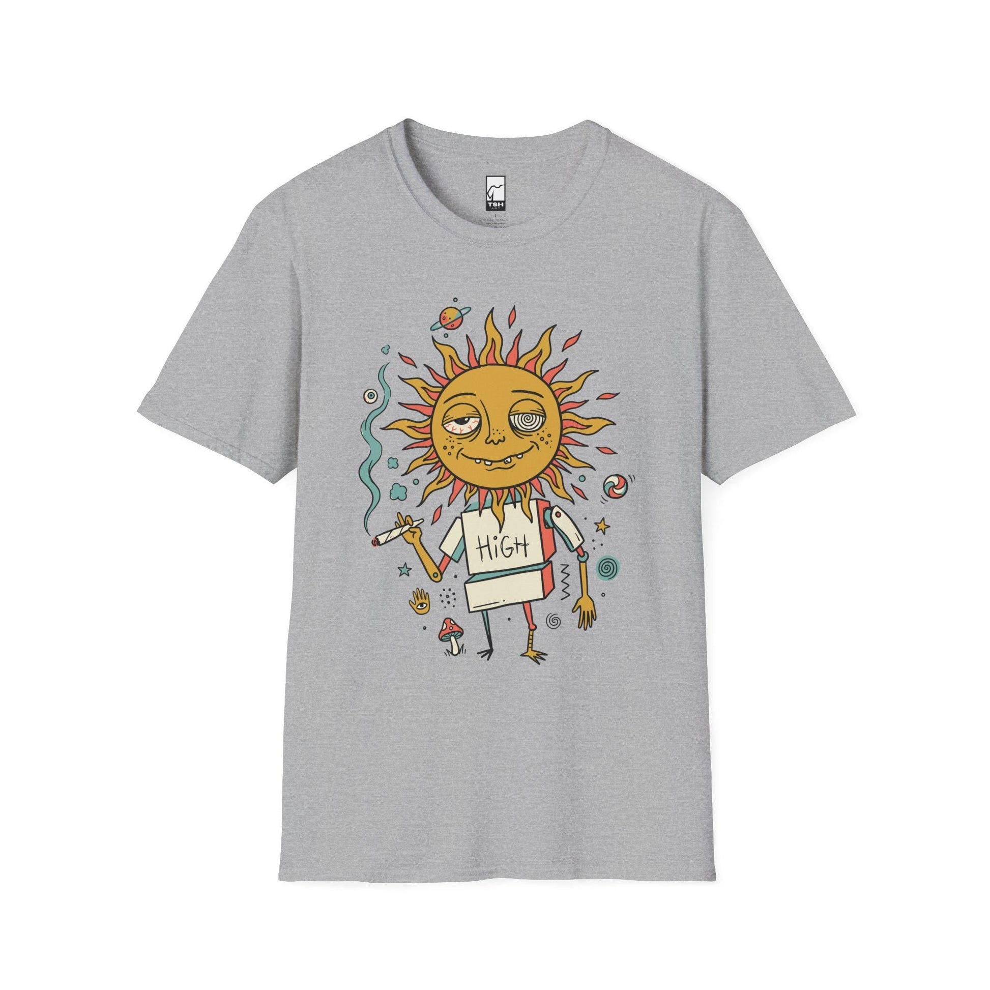 Trippy Sun T Shirt | Celestial Sun Graphic Tee | Retro 70s Shirt | Cosmic Boho Shirt | Psychedelic Festival Shirt | Hippie Sun Gift