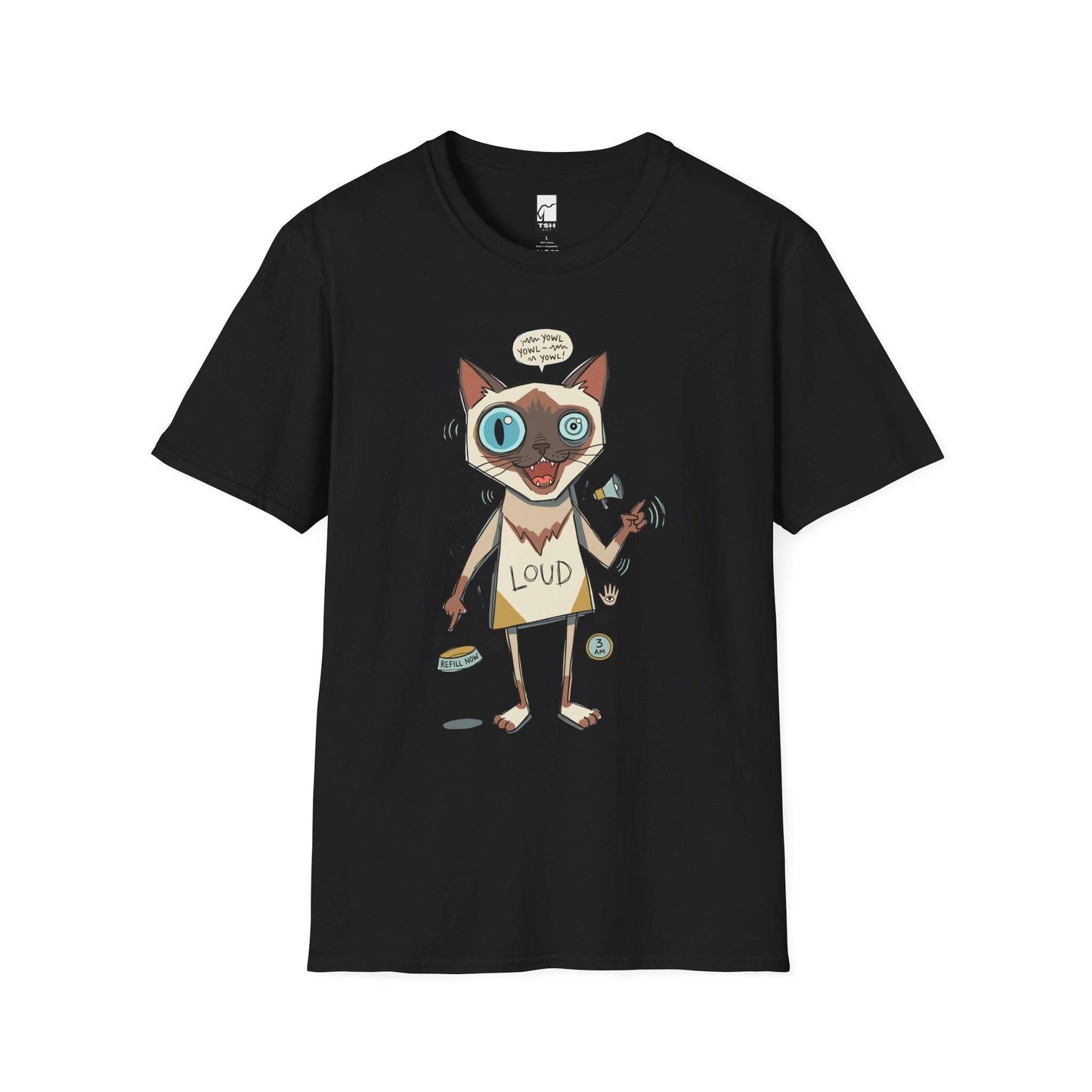 Loud Siamese Cat Shirt | Funny Talkative Cat Tee | Chatty Cat T Shirt | 3 AM Meow Graphic Tee | Vocal Kitty Shirt | Cat Lover Gift