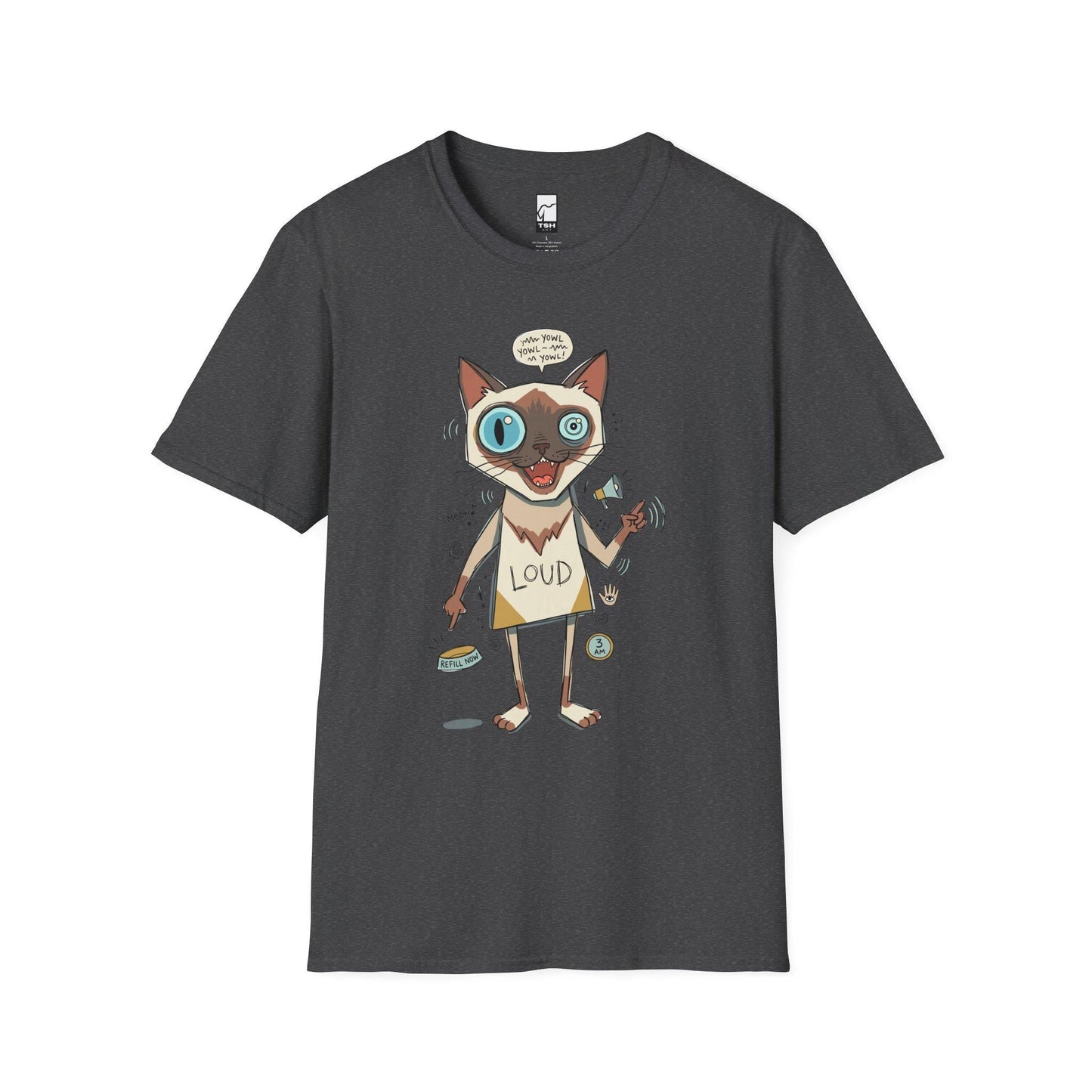 Loud Siamese Cat Shirt | Funny Talkative Cat Tee | Chatty Cat T Shirt | 3 AM Meow Graphic Tee | Vocal Kitty Shirt | Cat Lover Gift