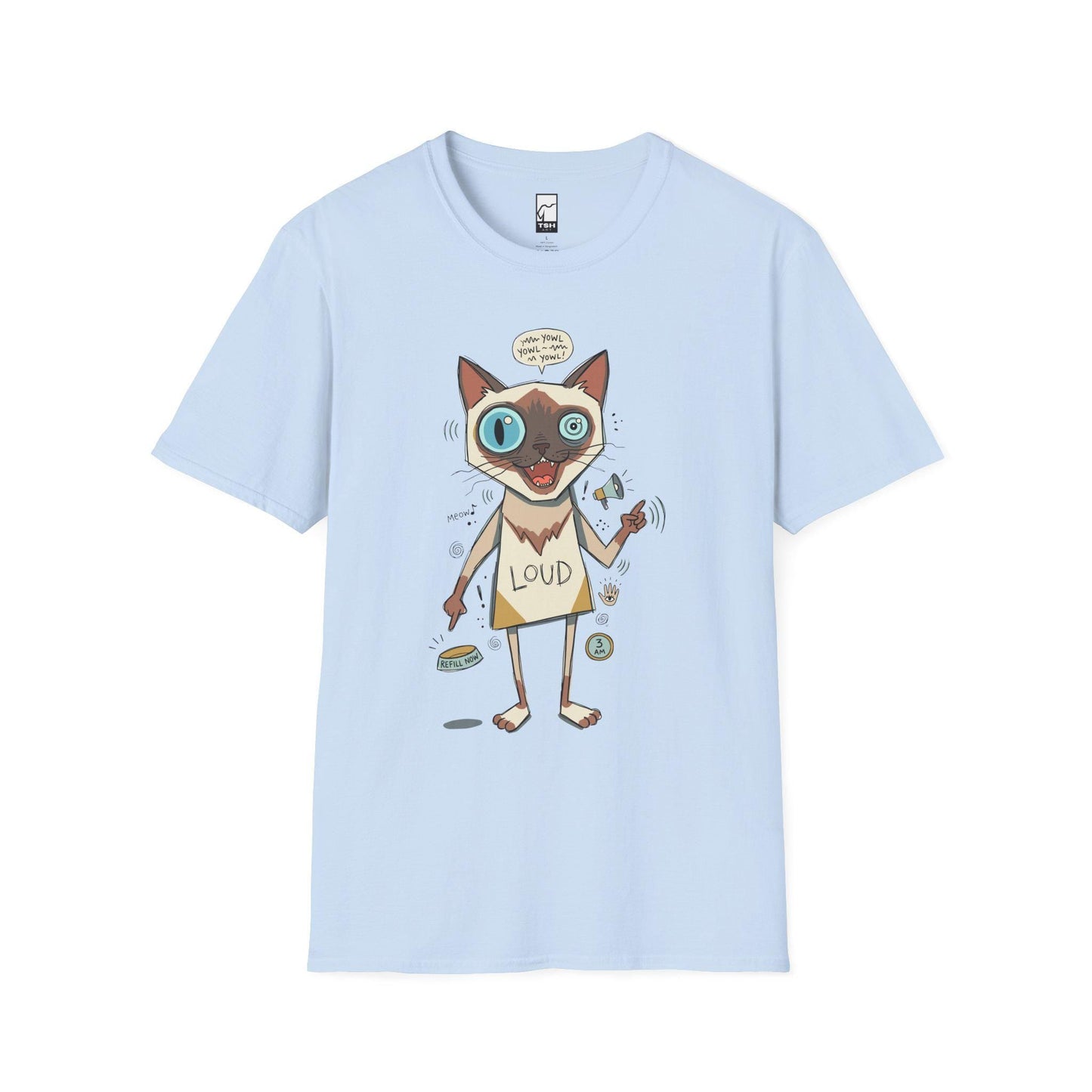 Loud Siamese Cat Shirt | Funny Talkative Cat Tee | Chatty Cat T Shirt | 3 AM Meow Graphic Tee | Vocal Kitty Shirt | Cat Lover Gift