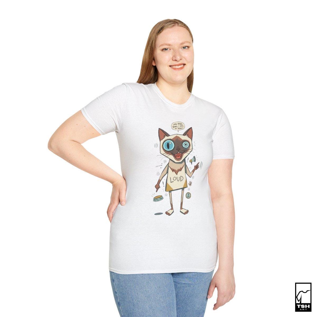 Loud Siamese Cat Shirt | Funny Talkative Cat Tee | Chatty Cat T Shirt | 3 AM Meow Graphic Tee | Vocal Kitty Shirt | Cat Lover Gift