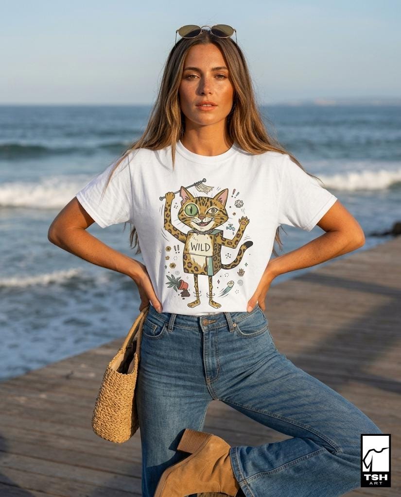 Bengal Cat Shirt | Funny Cat Lover Tee | Zoomies Cat T Shirt | Mischievous Kitty Graphic Tee | Chaotic Cat Shirt | Cat Lover Gift