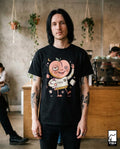 Peach Shirt | Cozy Sleepy Tee | Coffee Lover T Shirt | Lazy Morning Graphic Tee | Kawaii Peach Shirt | Self Care Gift