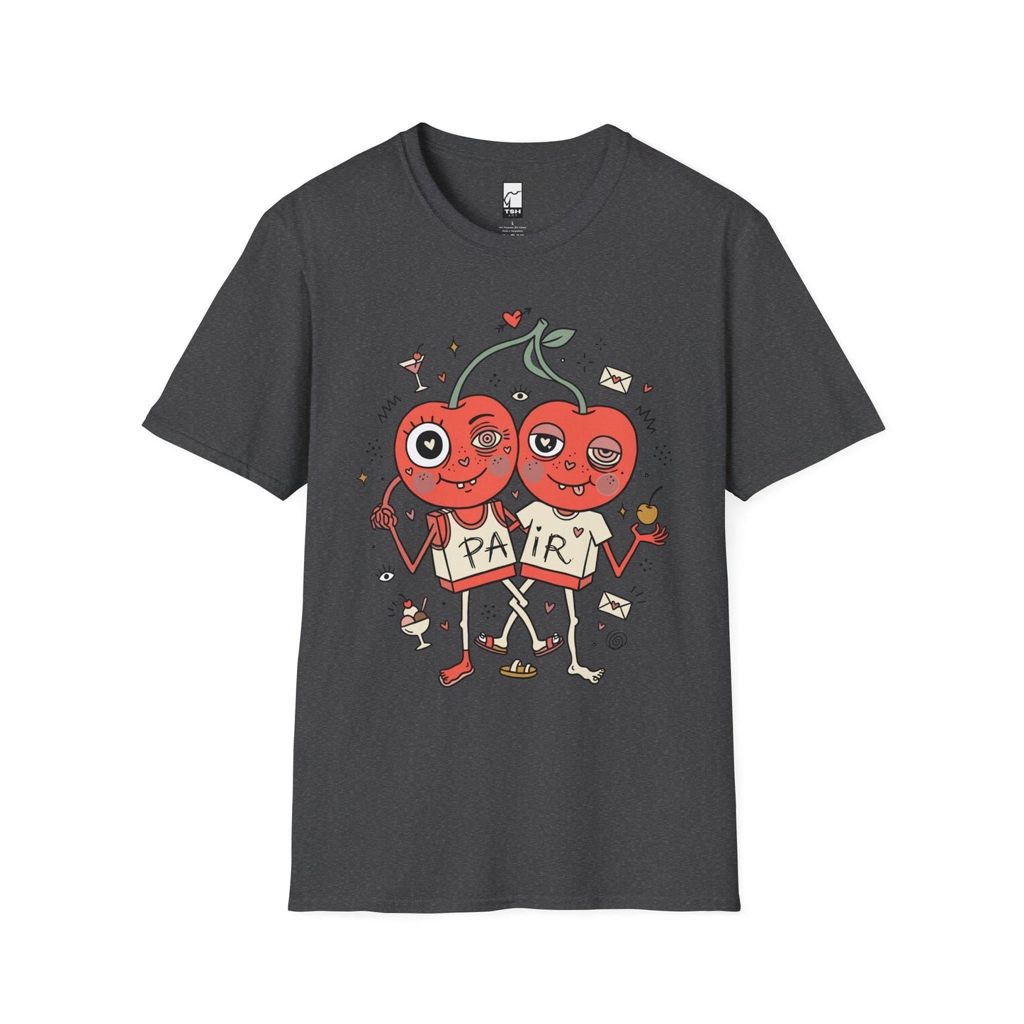 Cherry Shirt | Couple Matching Tee | Cute Fruit T Shirt | Valentine Graphic Tee | Anniversary Shirt | Couple Lover Gift