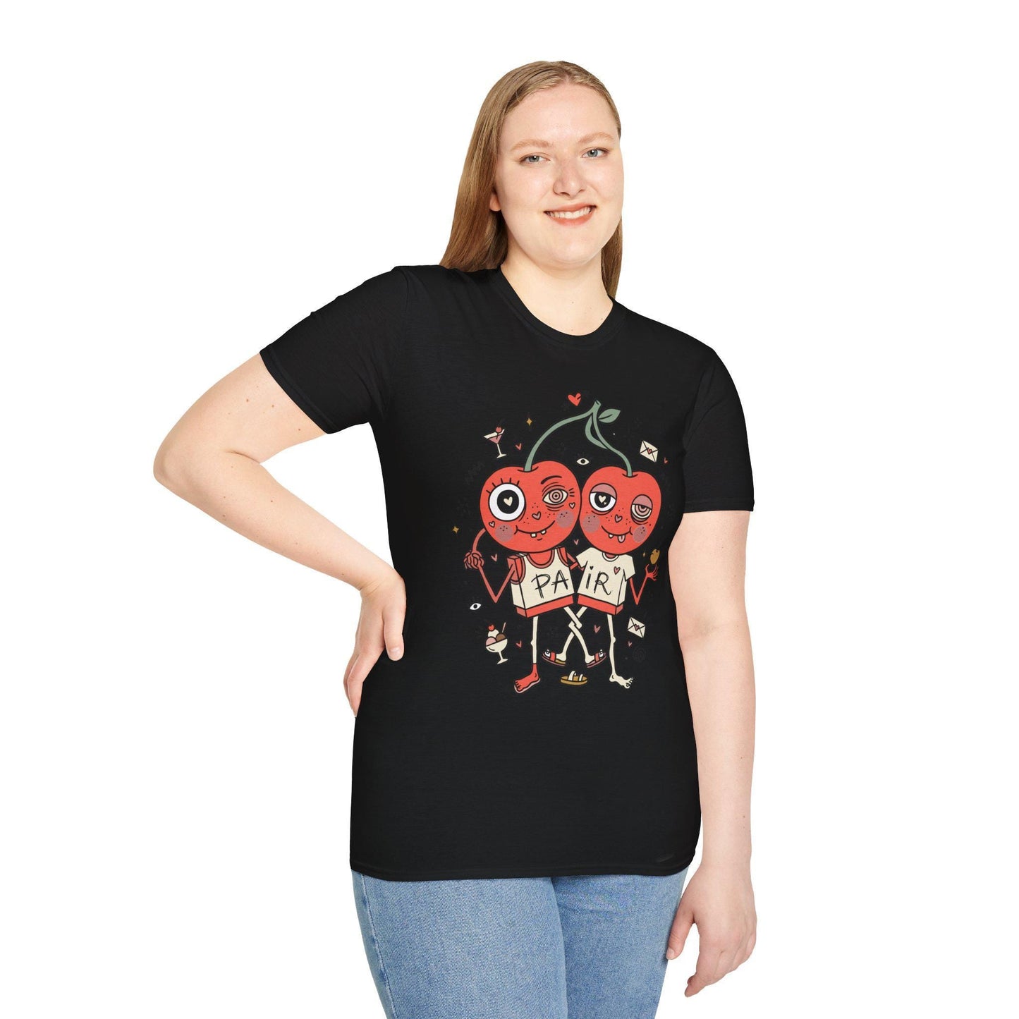 Cherry Shirt | Couple Matching Tee | Cute Fruit T Shirt | Valentine Graphic Tee | Anniversary Shirt | Couple Lover Gift
