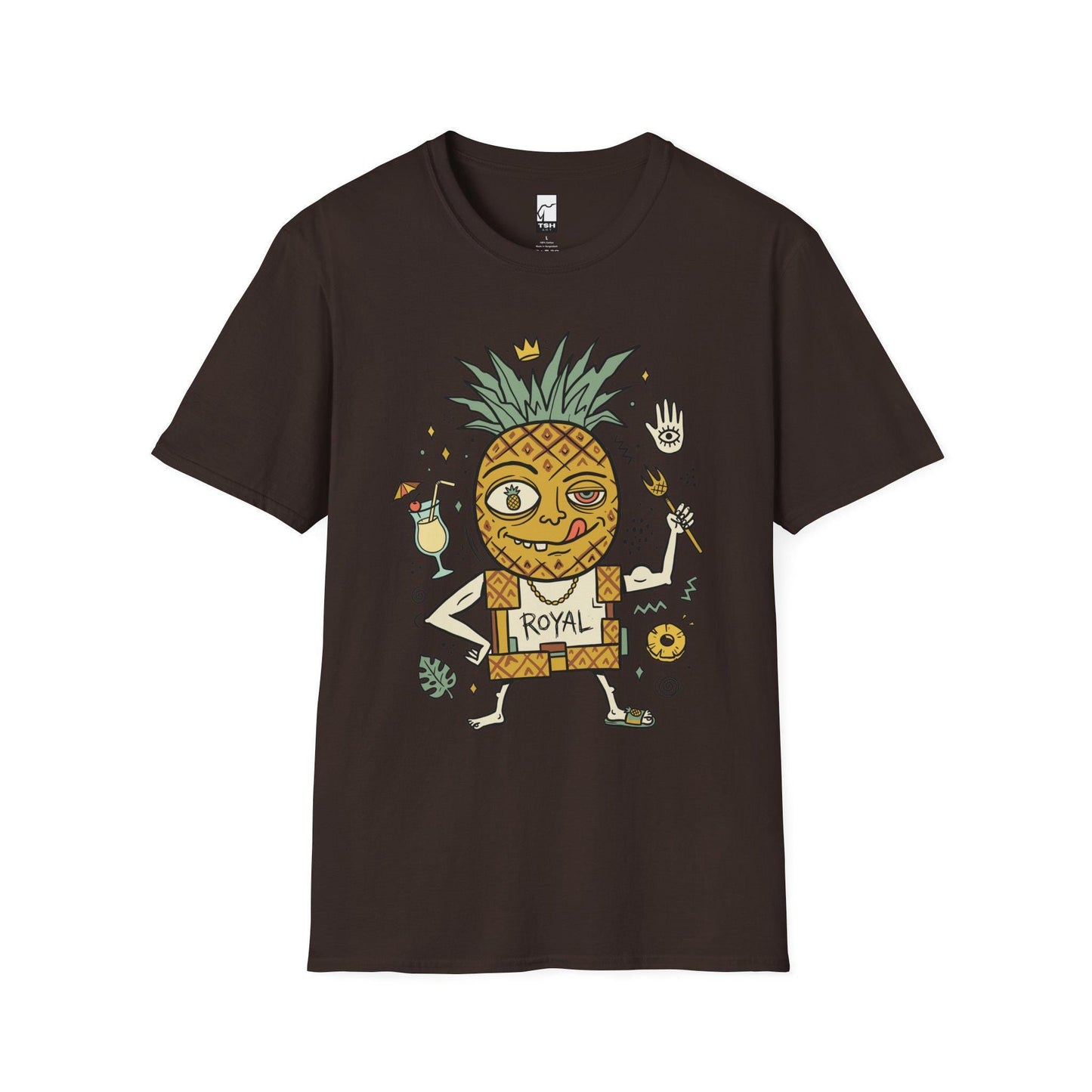 Pineapple Shirt | Tropical King Tee | Funny Hawaiian T Shirt | Tiki Graphic Tee | Summer Vibes Shirt | Fruit Lover Gift