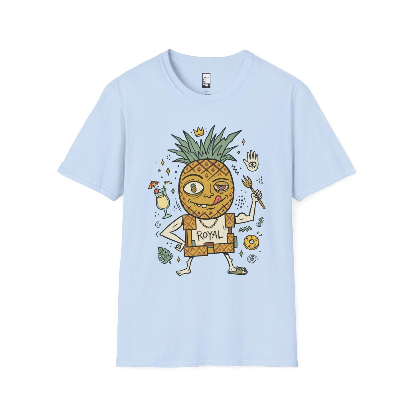 Pineapple Shirt | Tropical King Tee | Funny Hawaiian T Shirt | Tiki Graphic Tee | Summer Vibes Shirt | Fruit Lover Gift