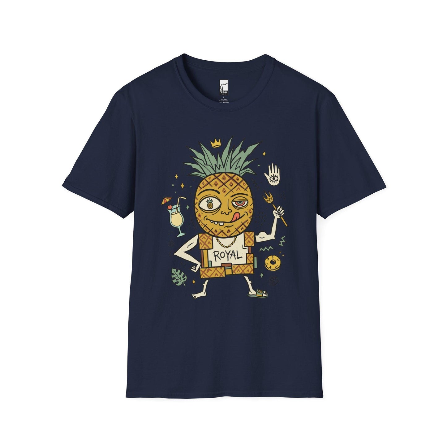 Pineapple Shirt | Tropical King Tee | Funny Hawaiian T Shirt | Tiki Graphic Tee | Summer Vibes Shirt | Fruit Lover Gift