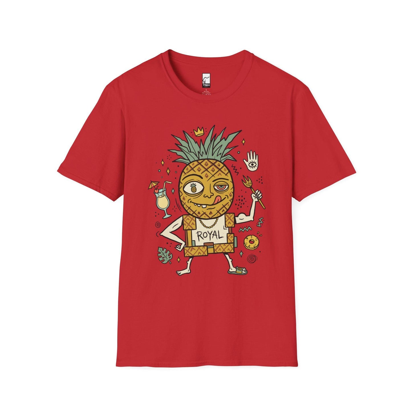 Pineapple Shirt | Tropical King Tee | Funny Hawaiian T Shirt | Tiki Graphic Tee | Summer Vibes Shirt | Fruit Lover Gift