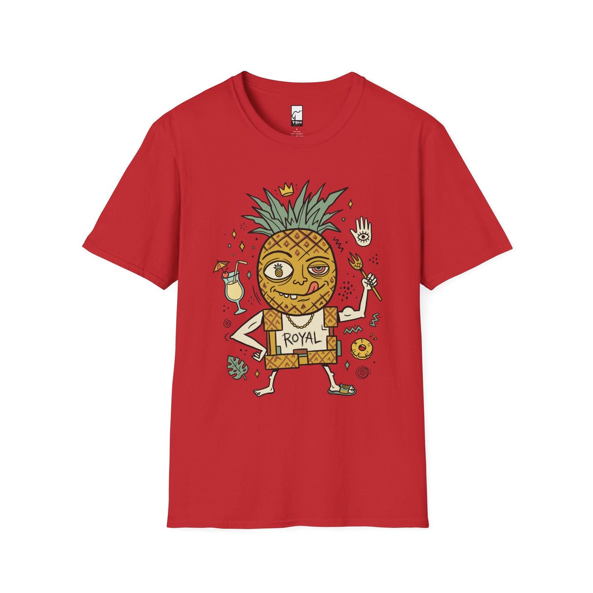 Pineapple Shirt | Tropical King Tee | Funny Hawaiian T Shirt | Tiki Graphic Tee | Summer Vibes Shirt | Fruit Lover Gift