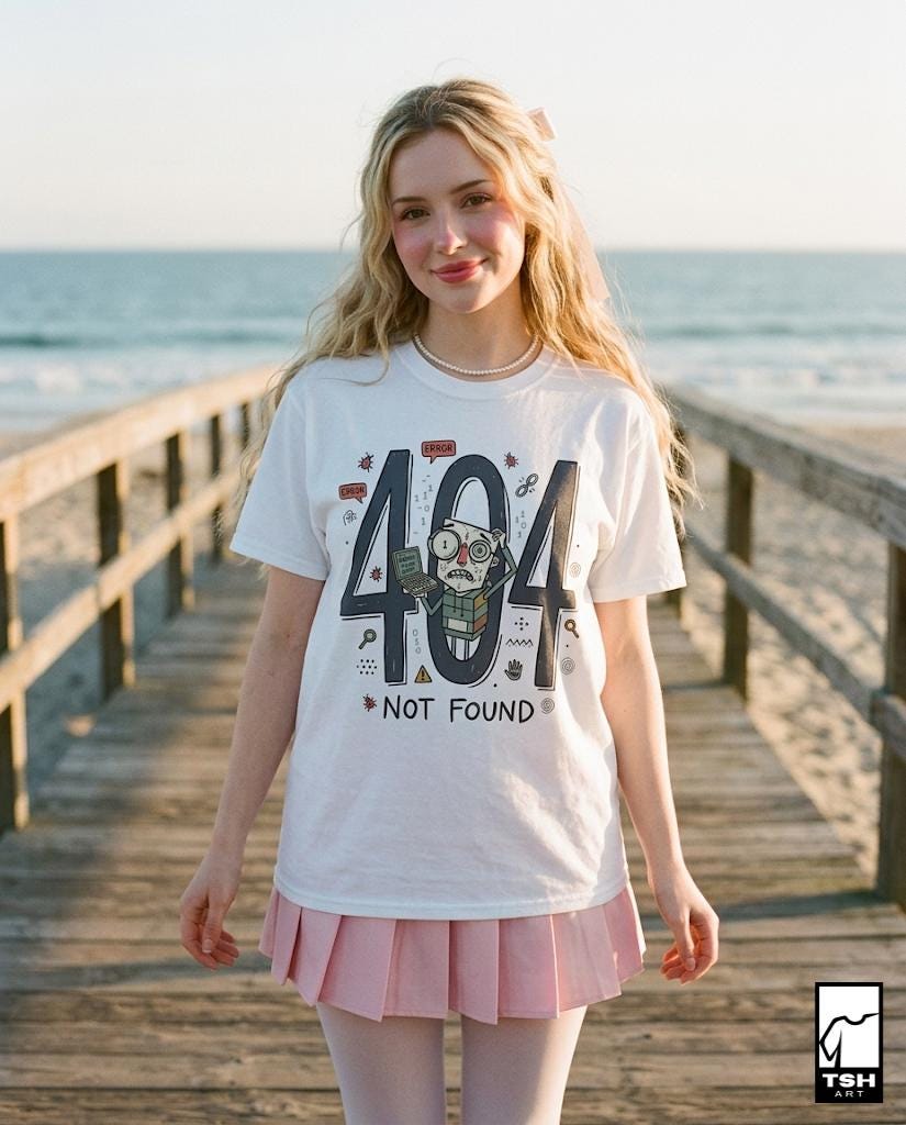 404 Not Found Shirt | Funny Programmer Tee | Developer Error T Shirt | Coding Humor Graphic Tee | Software Engineer Shirt | Coder Gift