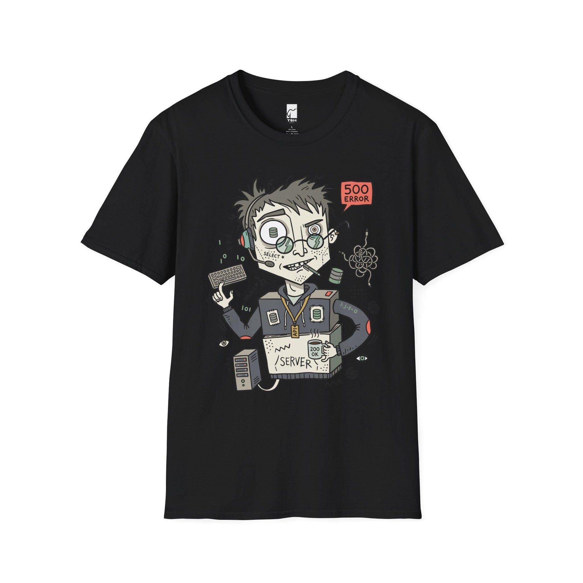 Backend Dev Shirt | Funny Server Tee | API SQL T Shirt | Programmer Error Graphic Tee | Software Engineer Shirt | Coder Gift