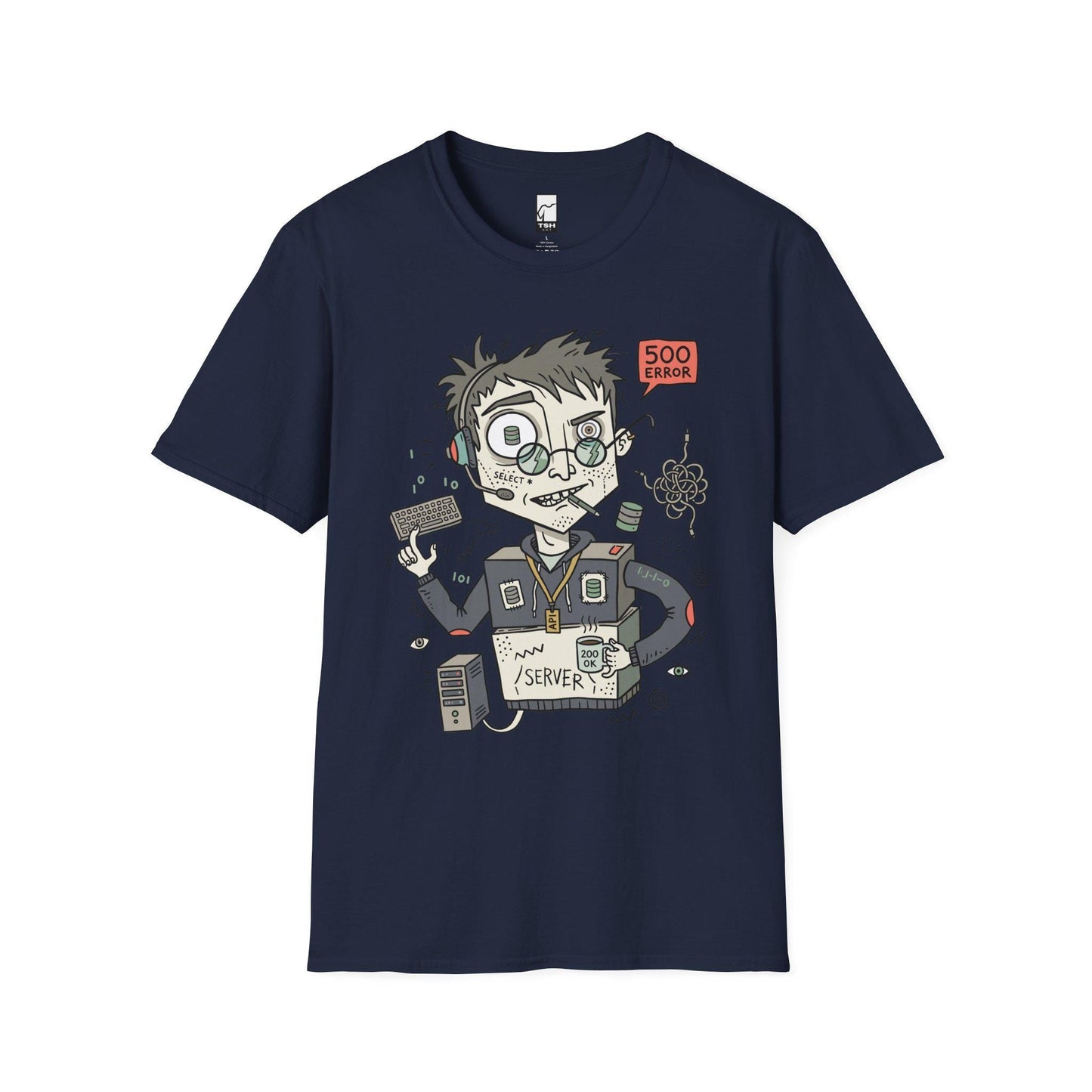 Backend Dev Shirt | Funny Server Tee | API SQL T Shirt | Programmer Error Graphic Tee | Software Engineer Shirt | Coder Gift