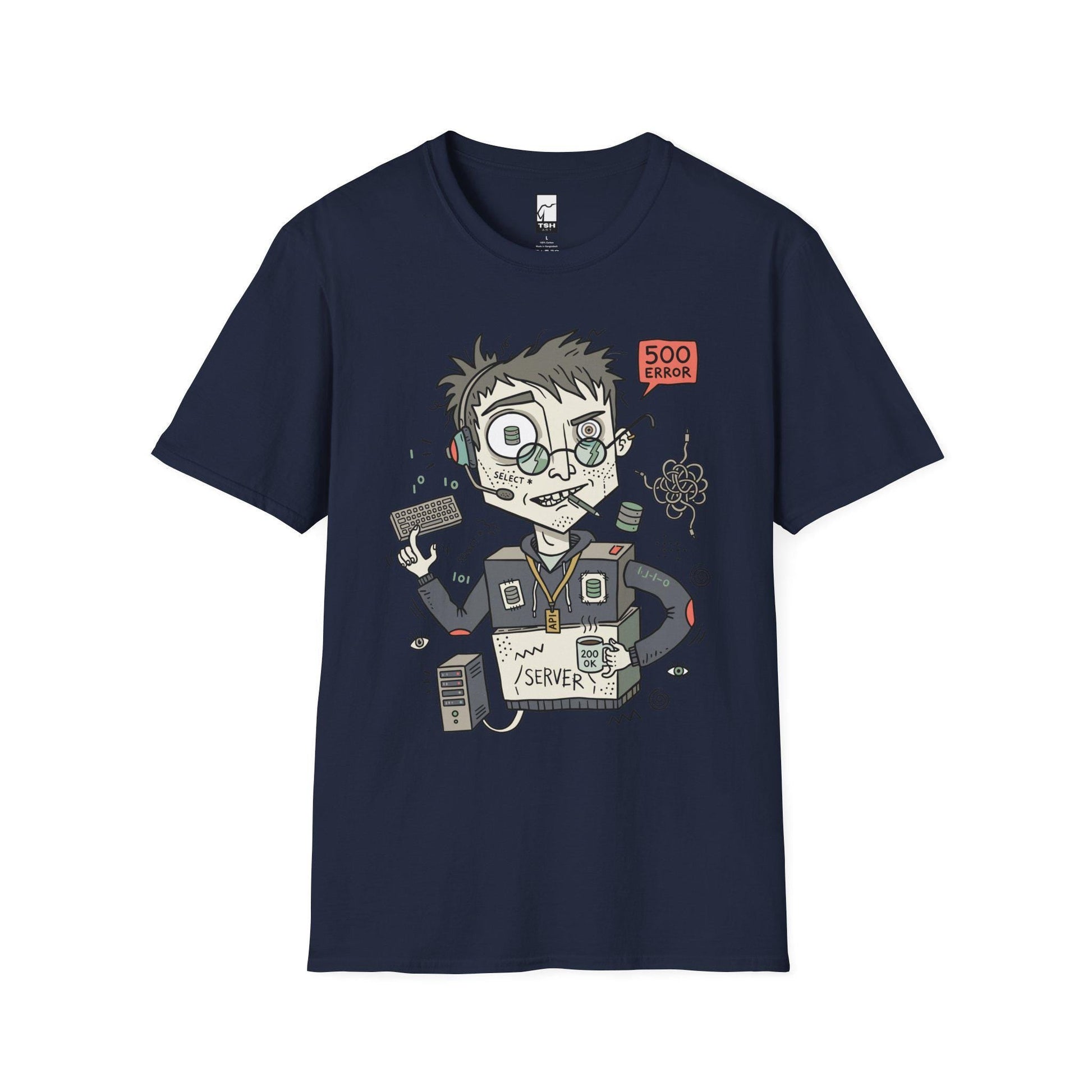 Backend Dev Shirt | Funny Server Tee | API SQL T Shirt | Programmer Error Graphic Tee | Software Engineer Shirt | Coder Gift