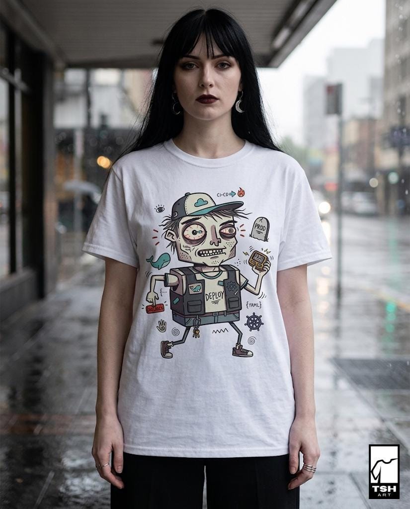 DevOps Shirt | Funny Sysadmin Tee | CI CD T Shirt | Kubernetes Graphic Tee | Software Engineer Shirt | Coder Gift