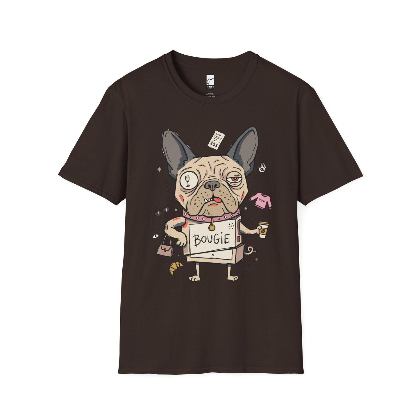 French Bulldog Shirt | Funny Frenchie Tee | Spoiled Dog Mom T Shirt | Bougie Dog Graphic Tee | Cute Frenchie Lover Tee | Unisex Gift