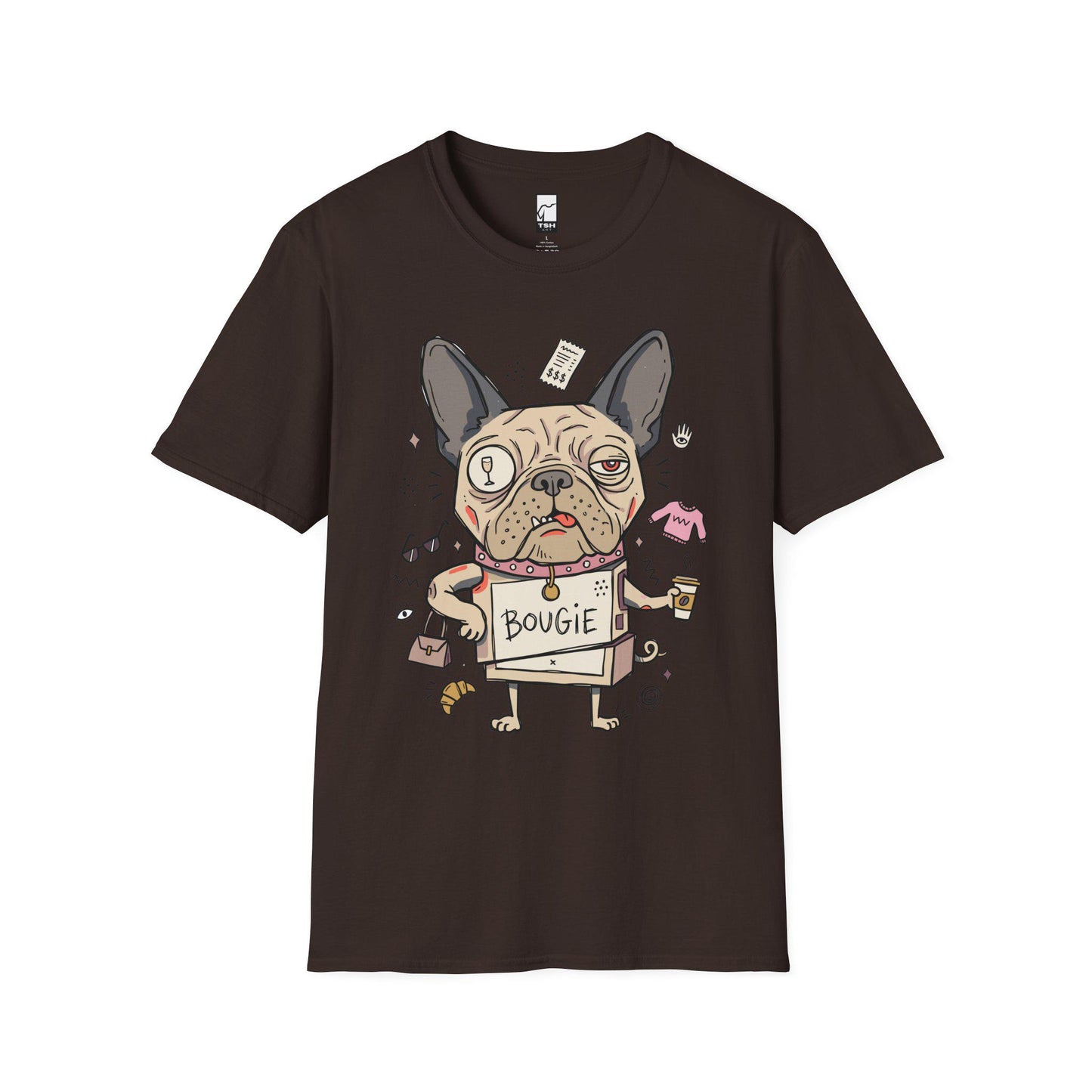 French Bulldog Shirt | Funny Frenchie Tee | Spoiled Dog Mom T Shirt | Bougie Dog Graphic Tee | Cute Frenchie Lover Tee | Unisex Gift