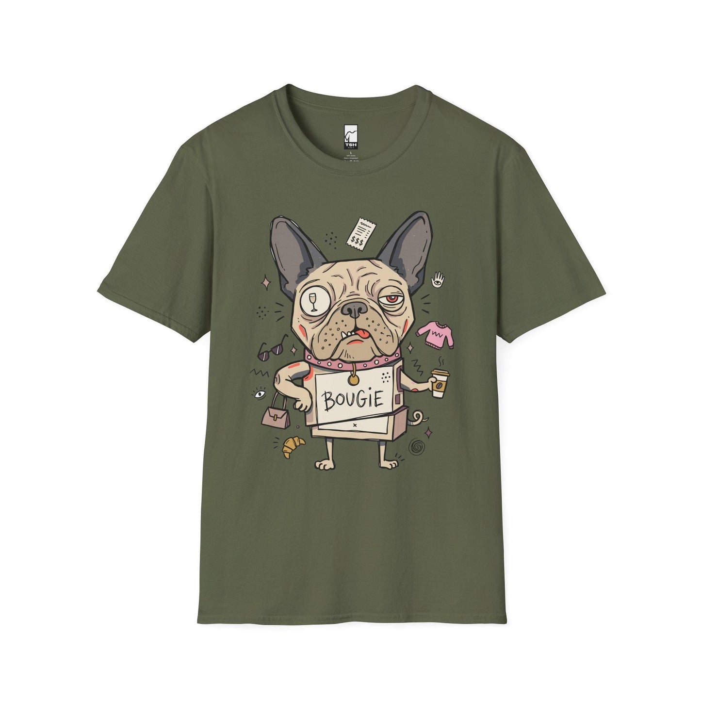 French Bulldog Shirt | Funny Frenchie Tee | Spoiled Dog Mom T Shirt | Bougie Dog Graphic Tee | Cute Frenchie Lover Tee | Unisex Gift