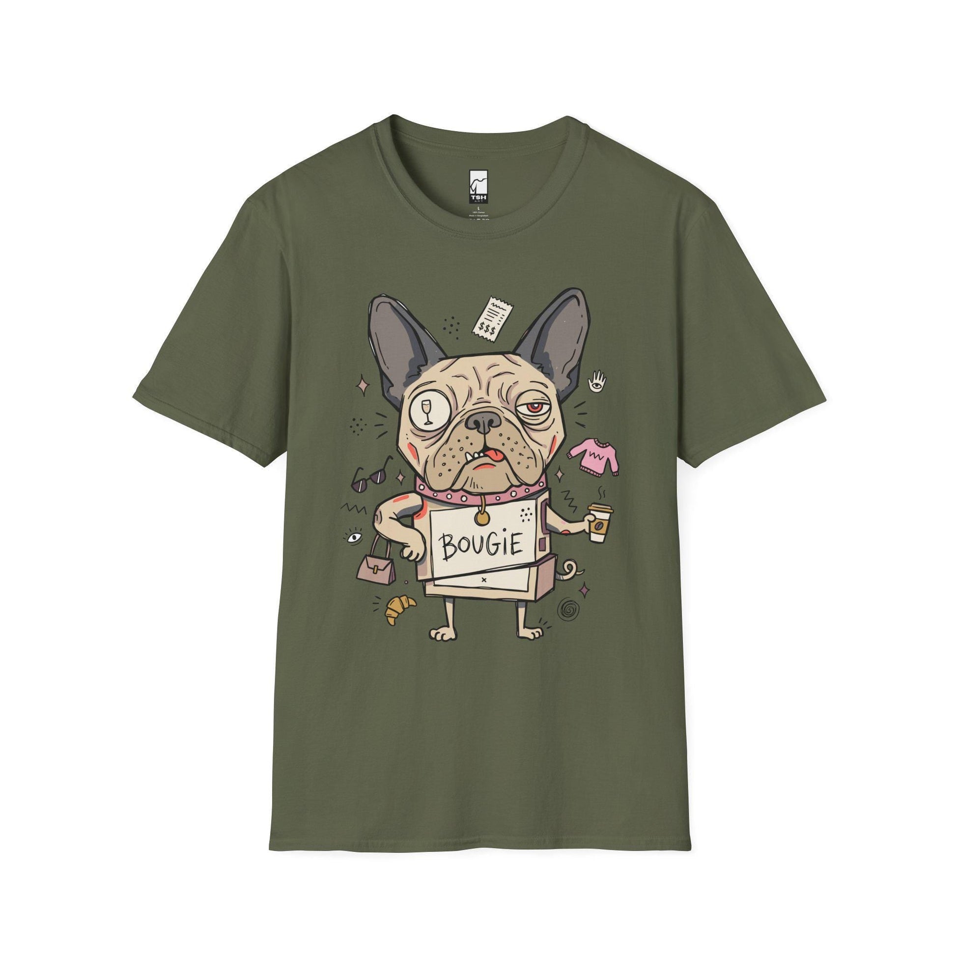 French Bulldog Shirt | Funny Frenchie Tee | Spoiled Dog Mom T Shirt | Bougie Dog Graphic Tee | Cute Frenchie Lover Tee | Unisex Gift