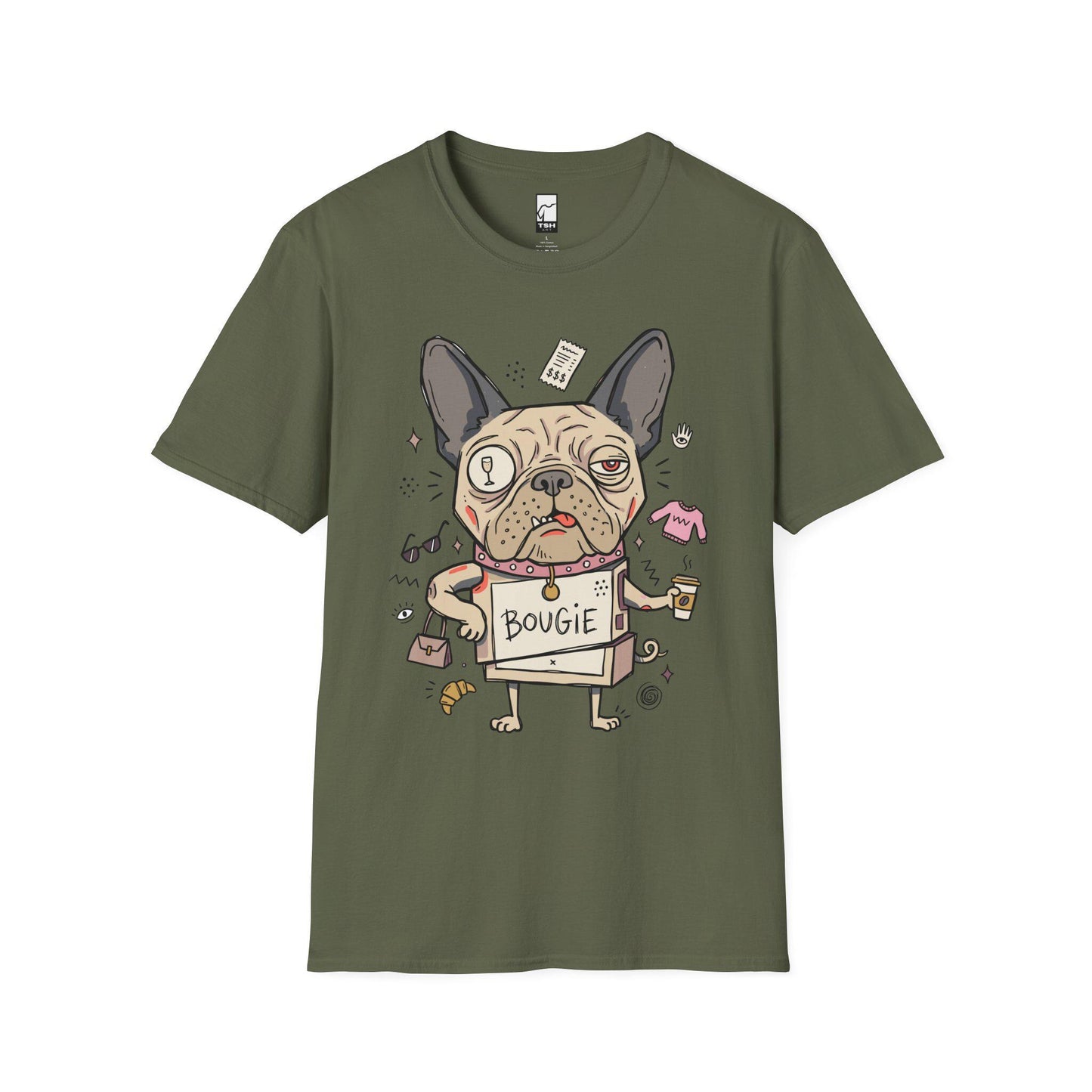 French Bulldog Shirt | Funny Frenchie Tee | Spoiled Dog Mom T Shirt | Bougie Dog Graphic Tee | Cute Frenchie Lover Tee | Unisex Gift