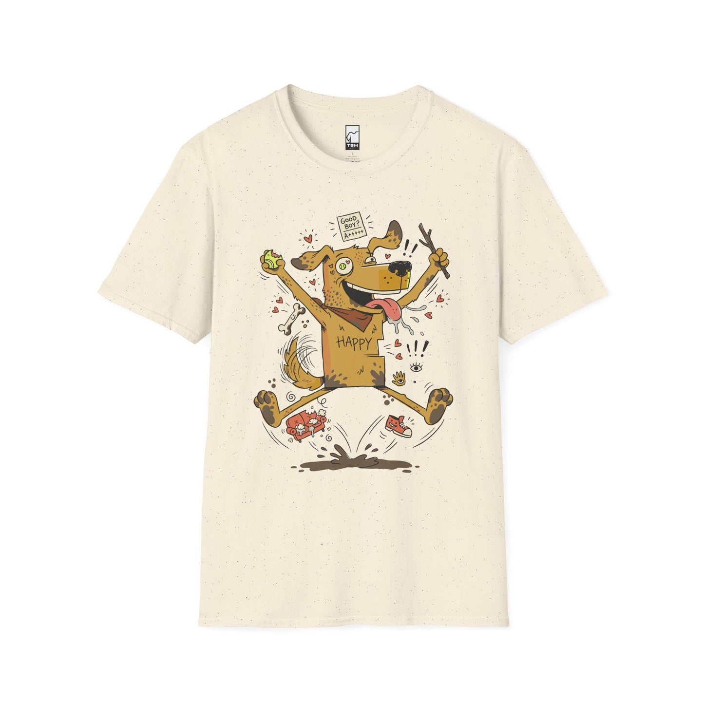 Funny Dog Mom Shirt | Good Boy Puppy Tee | Excited Zoomies Graphic Tee | Dog Dad Lover T Shirt | Cute Happy Dog Tee | Unisex Gift