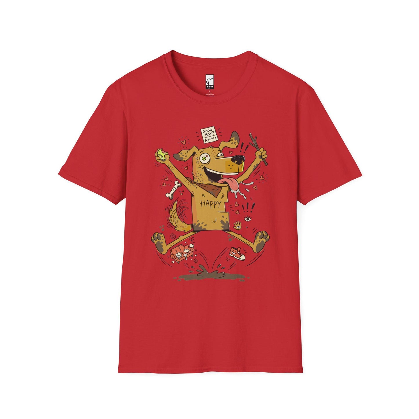 Funny Dog Mom Shirt | Good Boy Puppy Tee | Excited Zoomies Graphic Tee | Dog Dad Lover T Shirt | Cute Happy Dog Tee | Unisex Gift