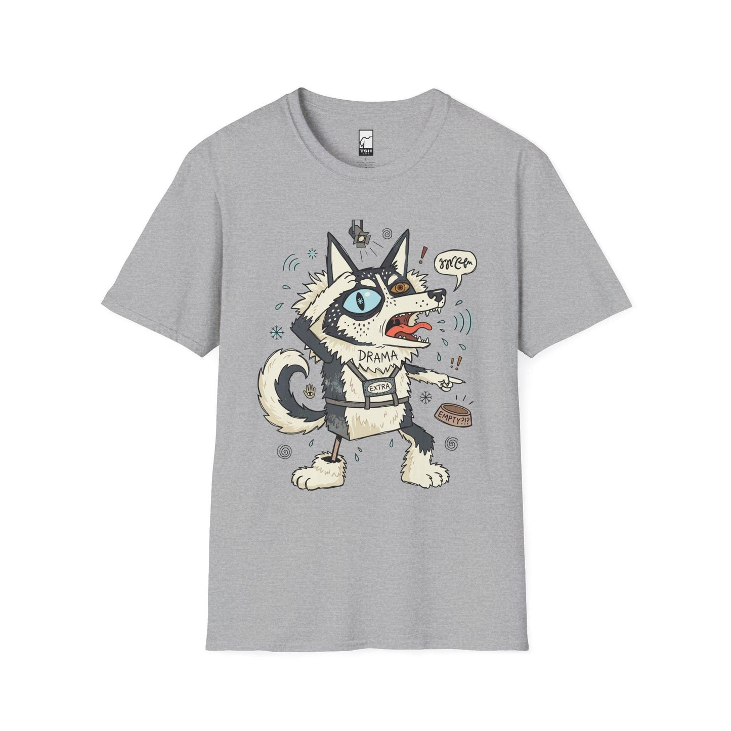Husky Shirt | Dramatic Dog Tee | Talking Husky T Shirt | Screaming Siberian Graphic Tee | Husky Mom Shirt | Dog Lover Gift