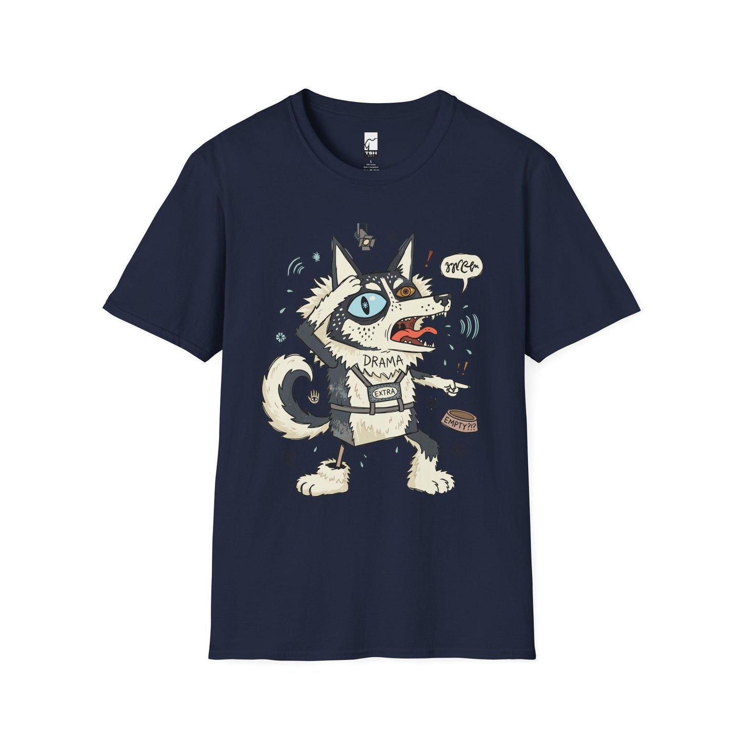 Husky Shirt | Dramatic Dog Tee | Talking Husky T Shirt | Screaming Siberian Graphic Tee | Husky Mom Shirt | Dog Lover Gift